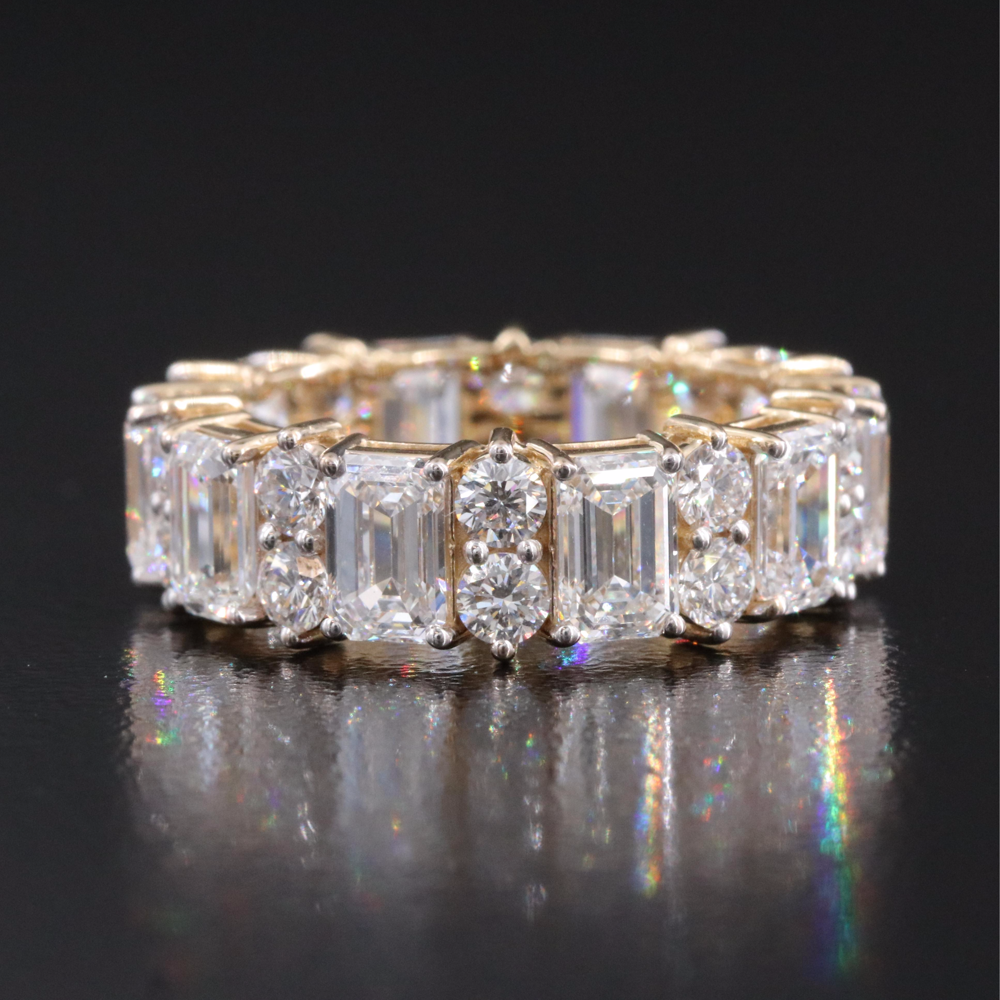 14K 6.85 CTW Lab Grown Diamond Eternity Band