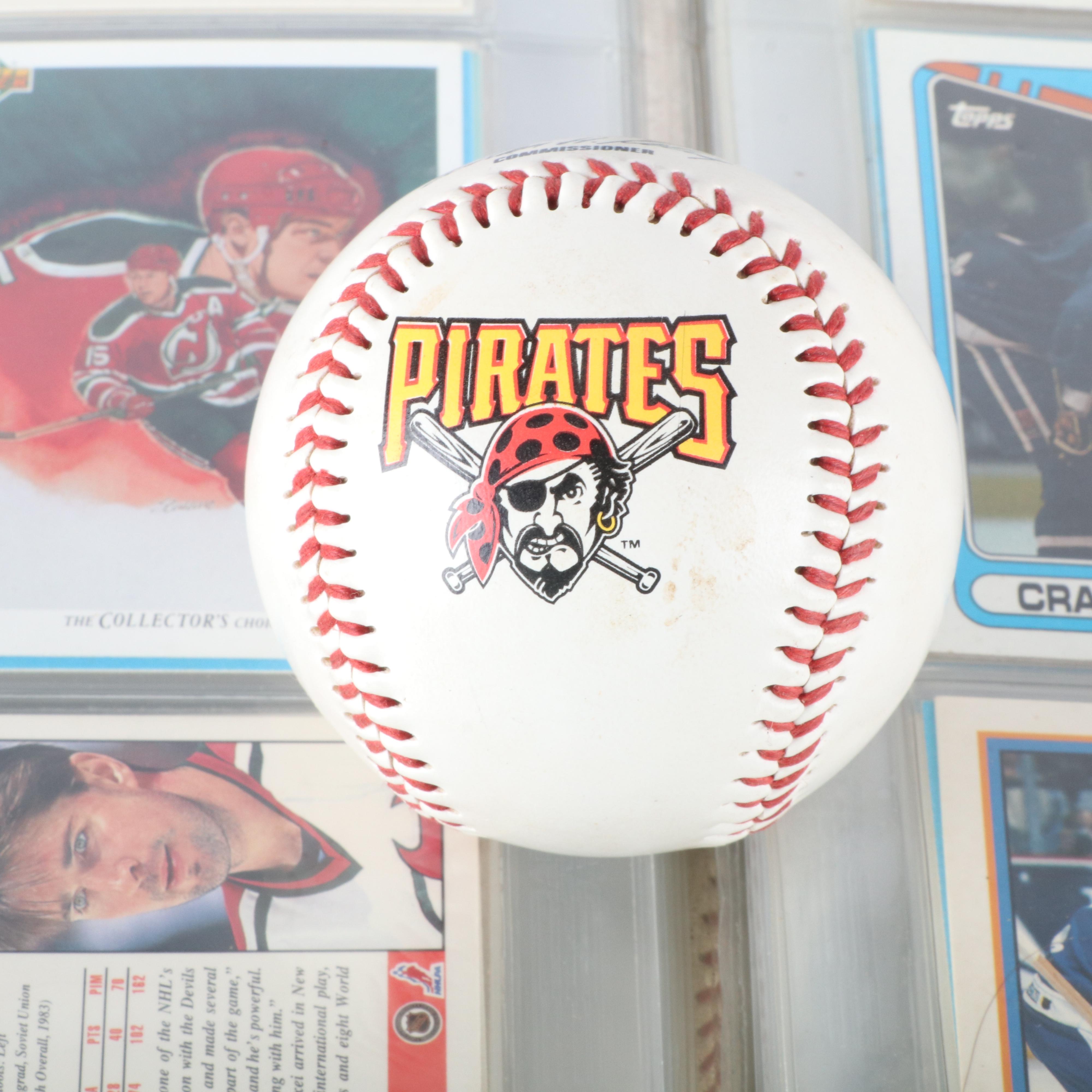 Album of Over 300 Hockey Cards and Pittsburgh Sports Memorabilia