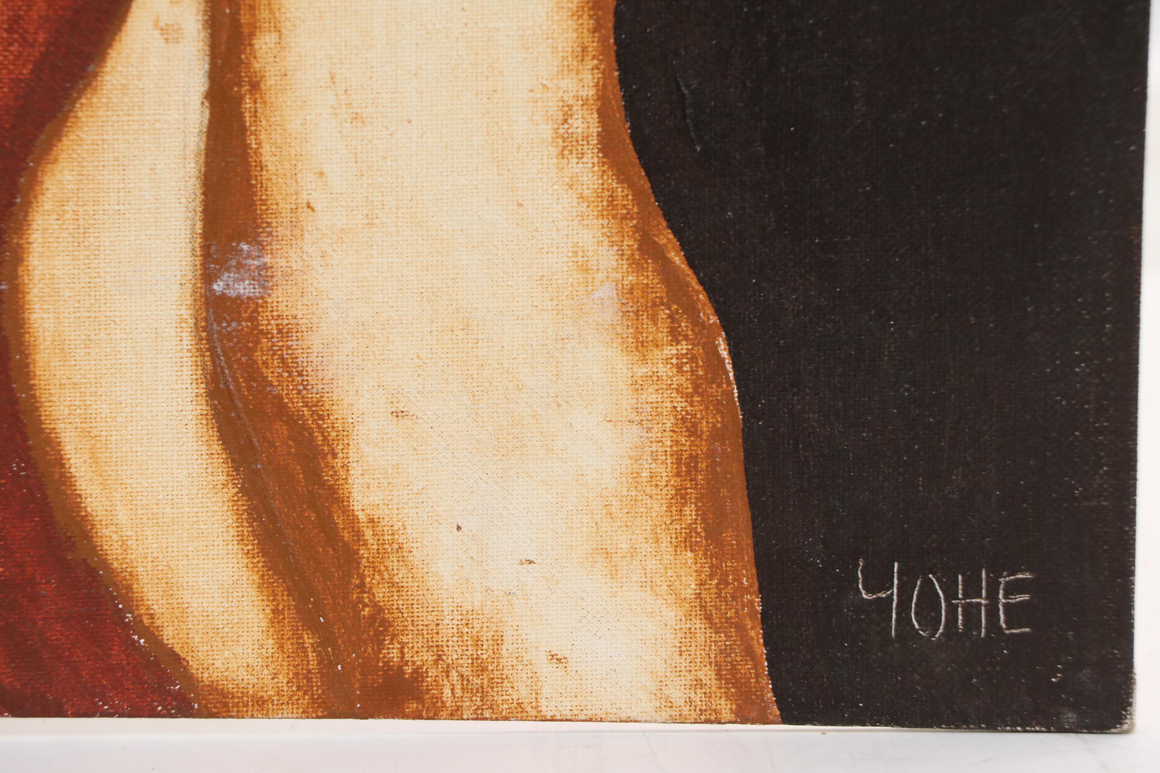 Frederick Arthur Yohe Portrait Acrylic Painting "Eve," 1972