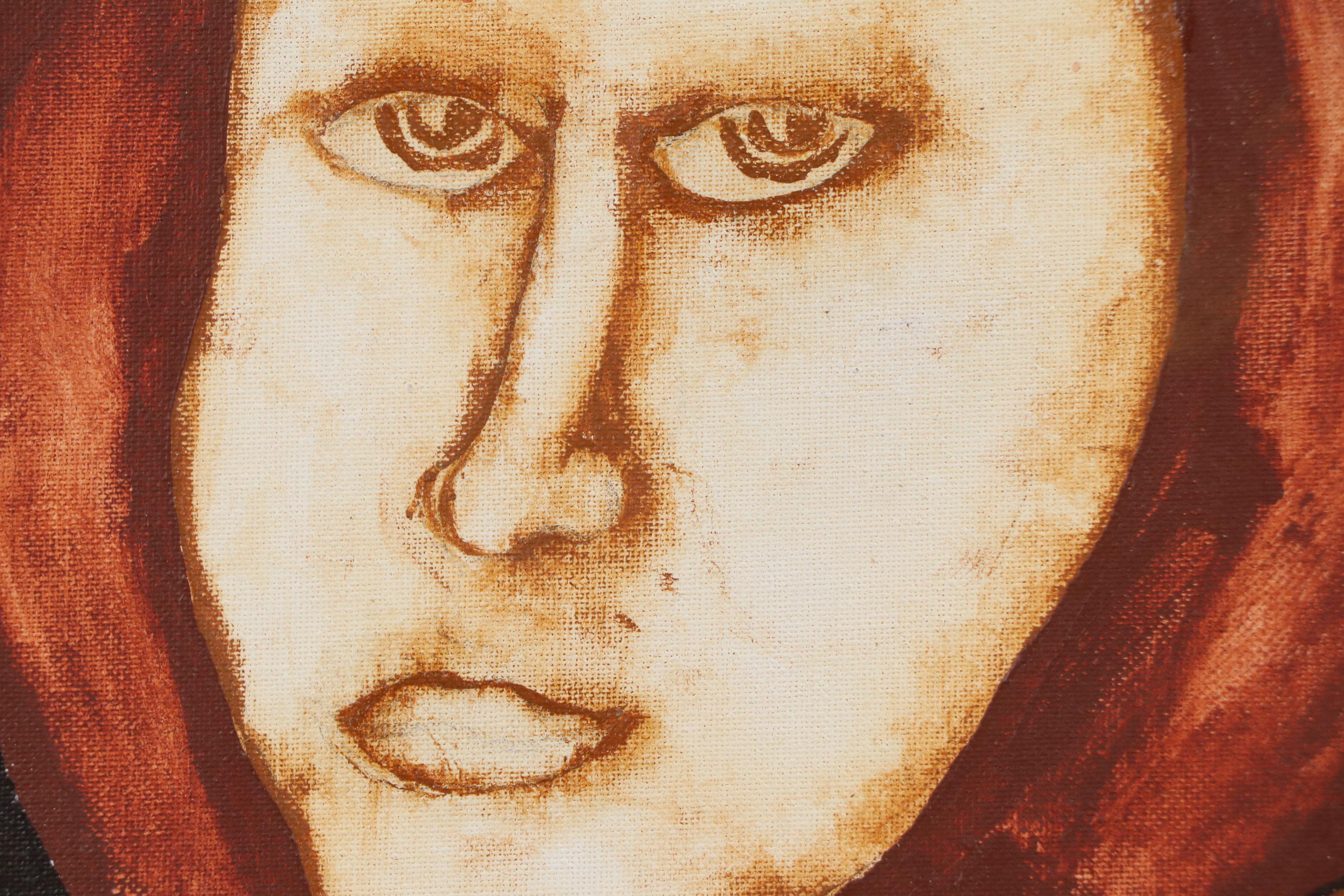 Frederick Arthur Yohe Portrait Acrylic Painting "Eve," 1972