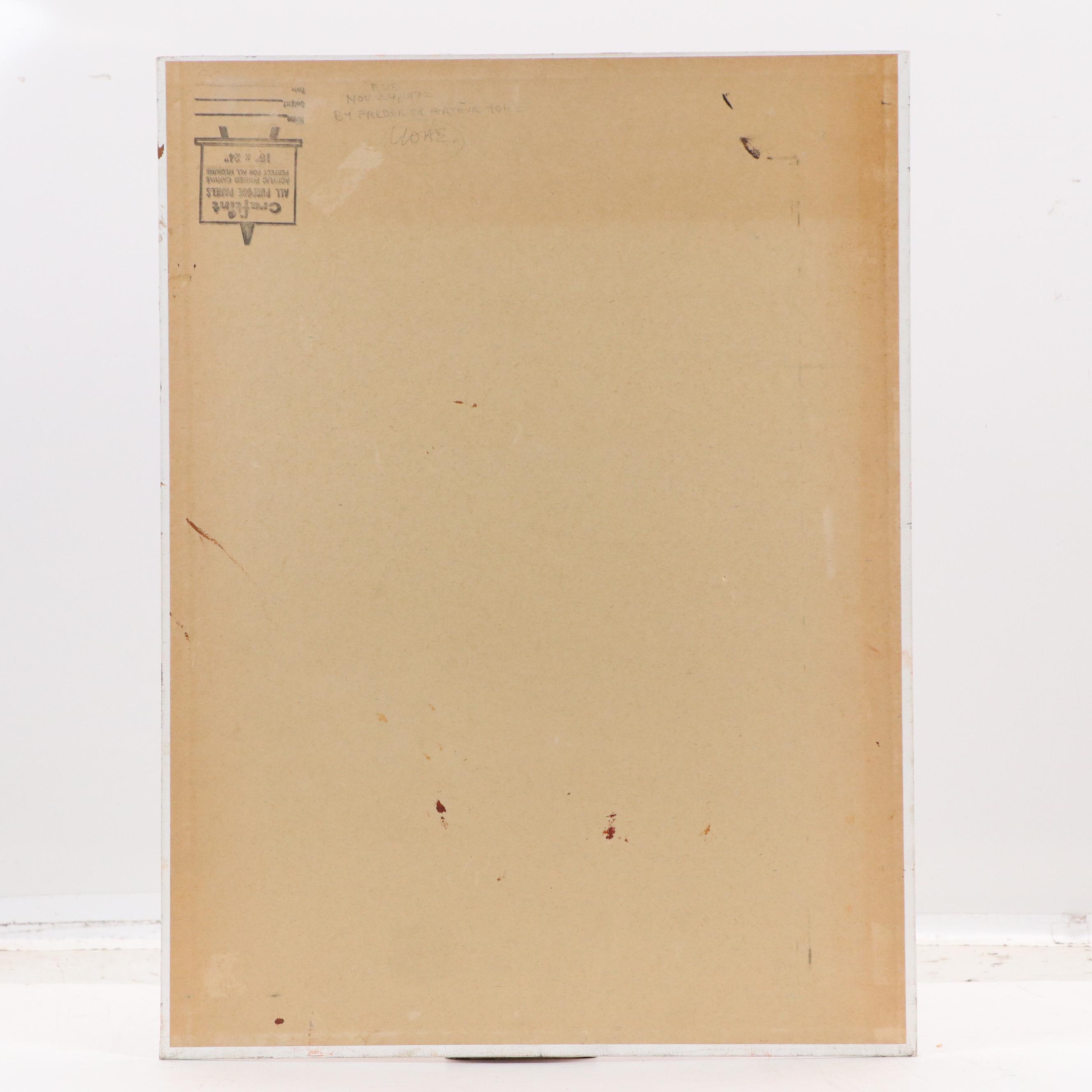 Frederick Arthur Yohe Portrait Acrylic Painting "Eve," 1972