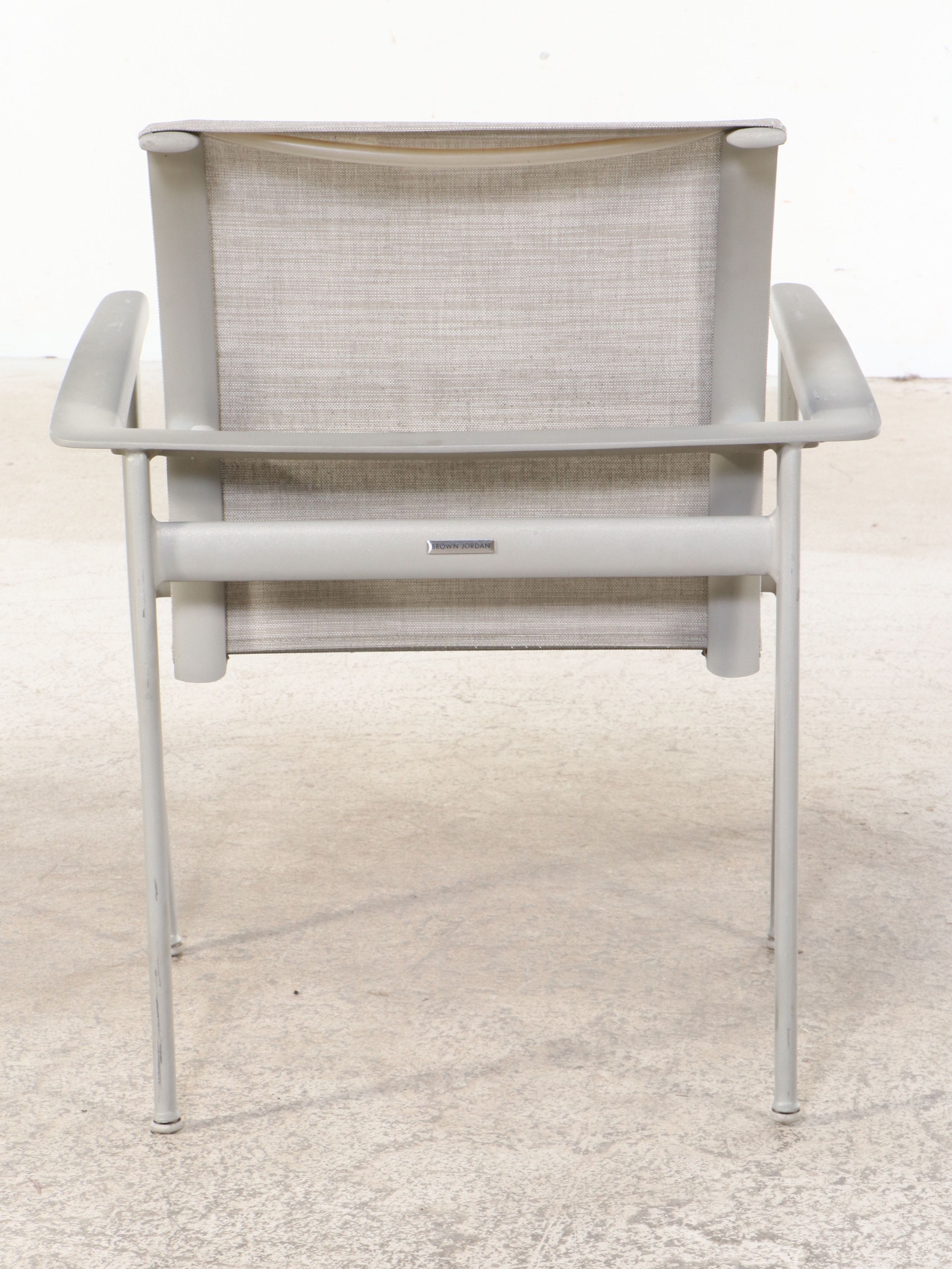 Brown Jordan Seven-Piece Patio Dining Set with Umbrella