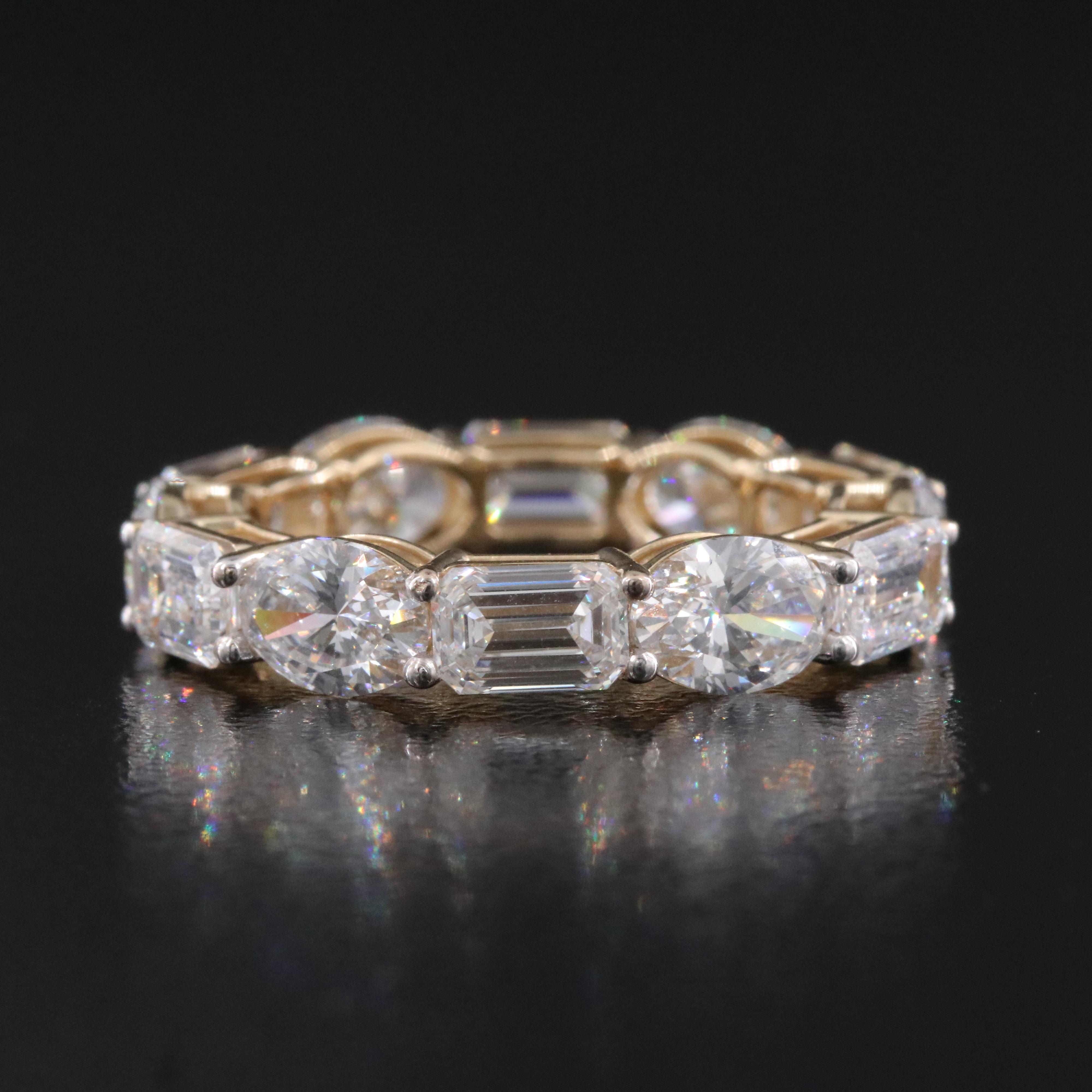 14K 6.51 CTW Lab Grown Diamond Eternity Band