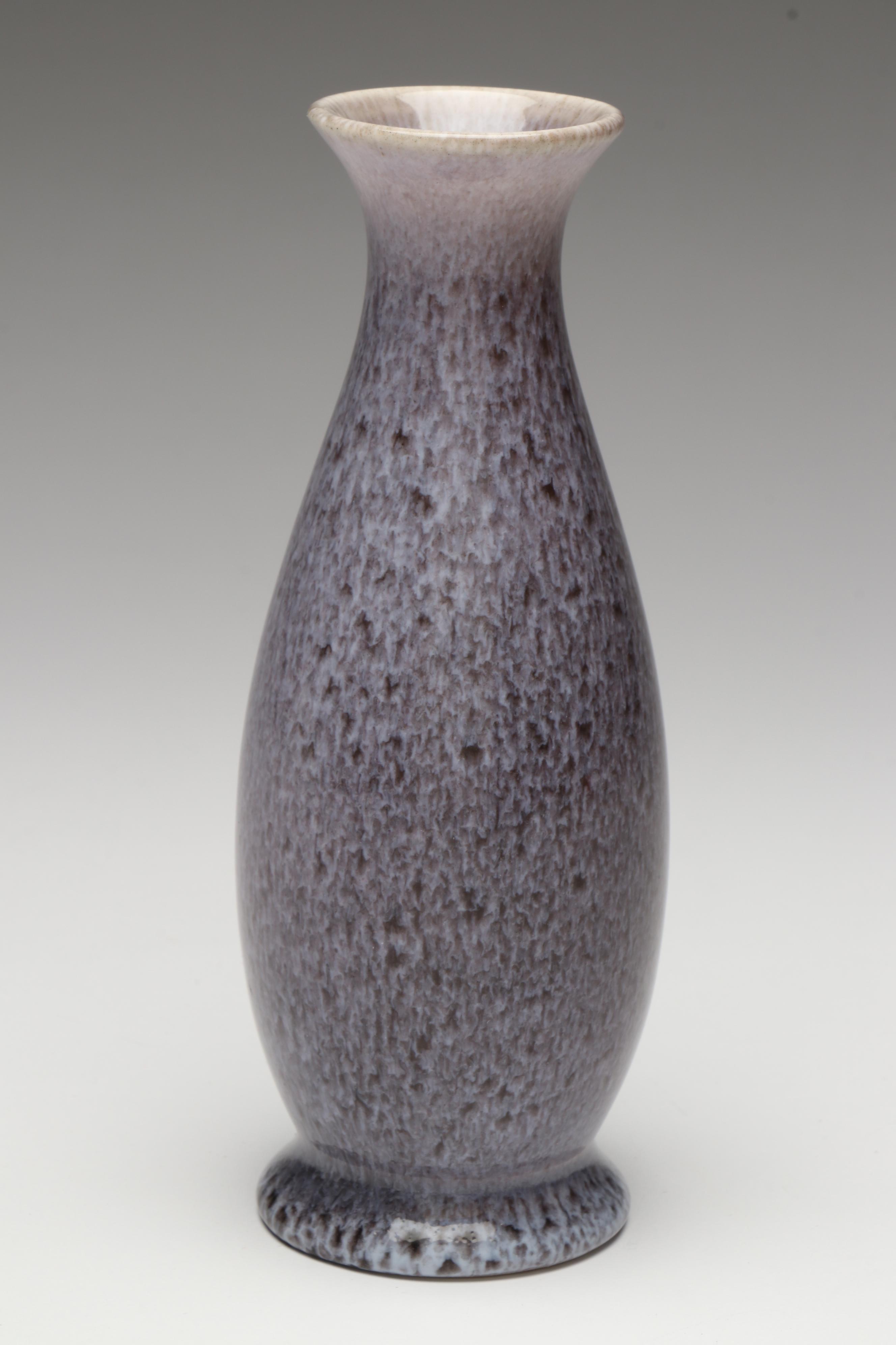 Rookwood Pottery Molten Glaze Vase and Dish, Mid-20th Century