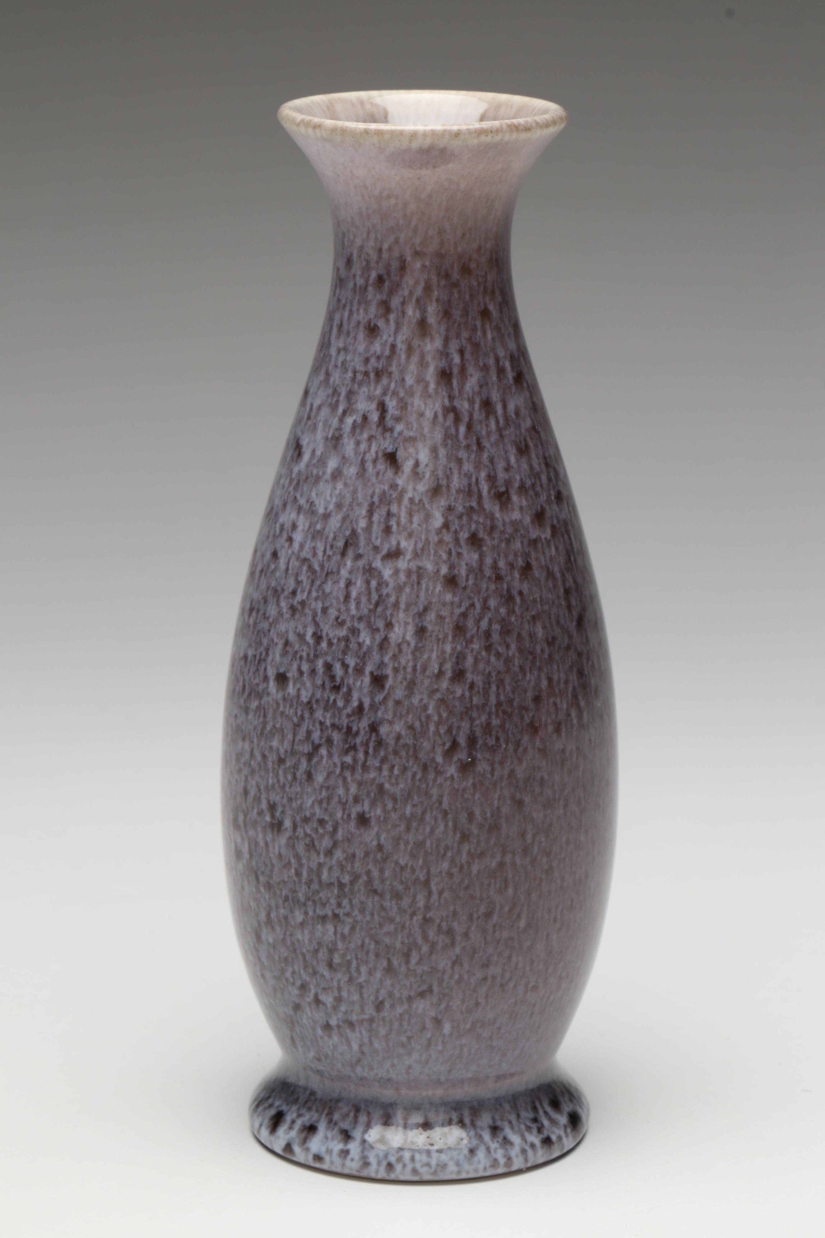 Rookwood Pottery Molten Glaze Vase and Dish, Mid-20th Century