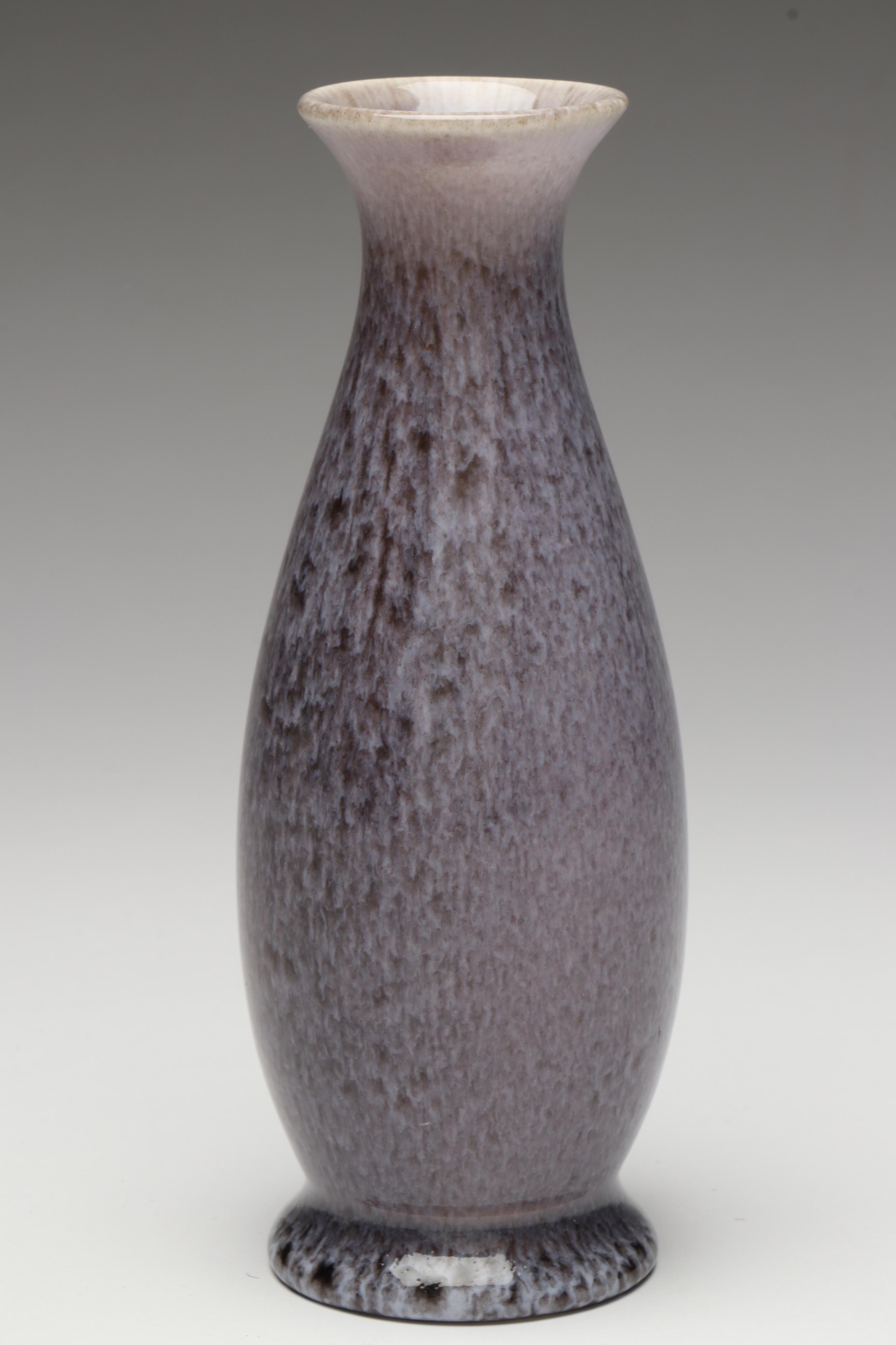 Rookwood Pottery Molten Glaze Vase and Dish, Mid-20th Century