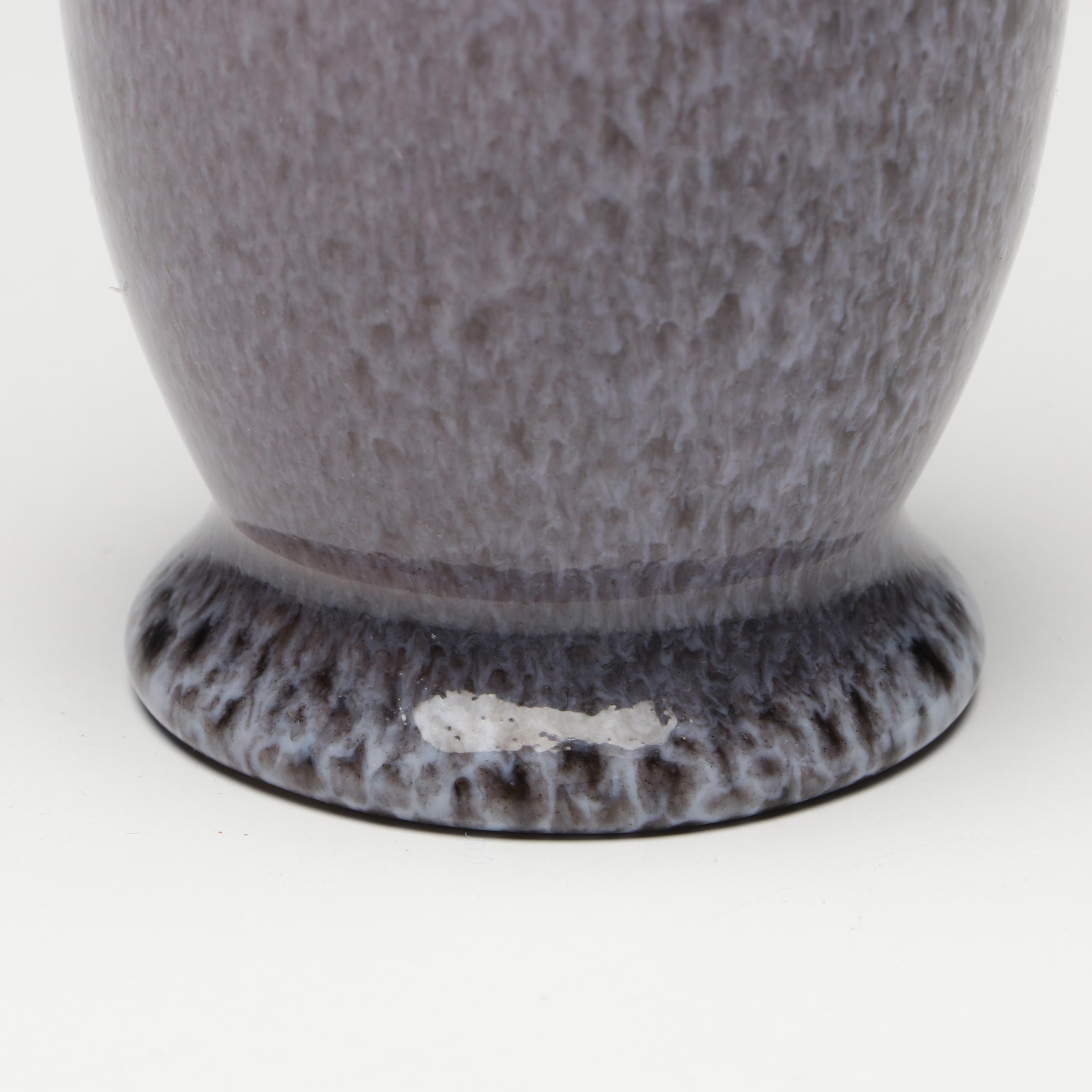 Rookwood Pottery Molten Glaze Vase and Dish, Mid-20th Century