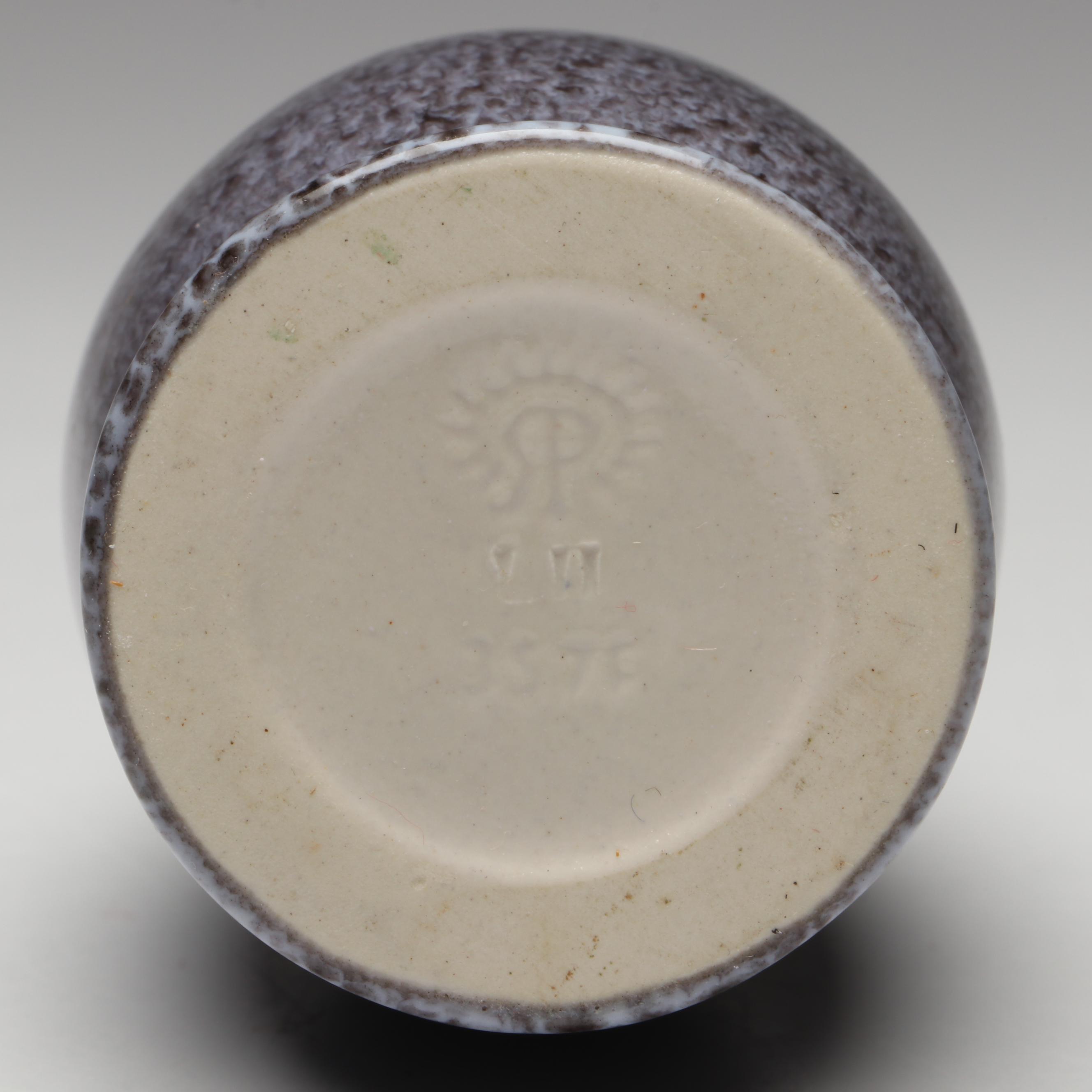 Rookwood Pottery Molten Glaze Vase and Dish, Mid-20th Century