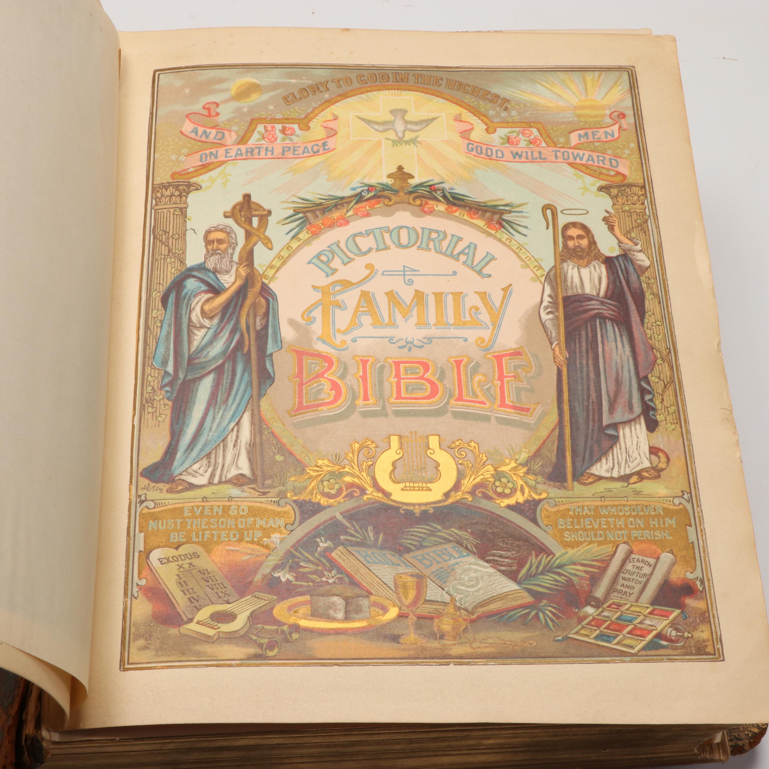 "Pictorial Family Bible," Late 19th Century