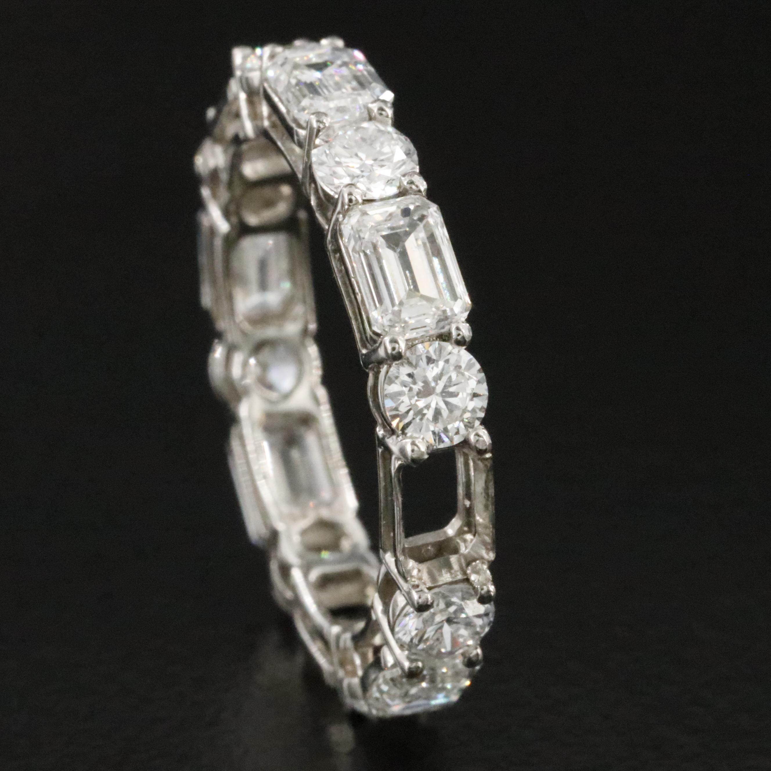 Platinum 4.00 CT Lab Grown Diamond Eternity Band