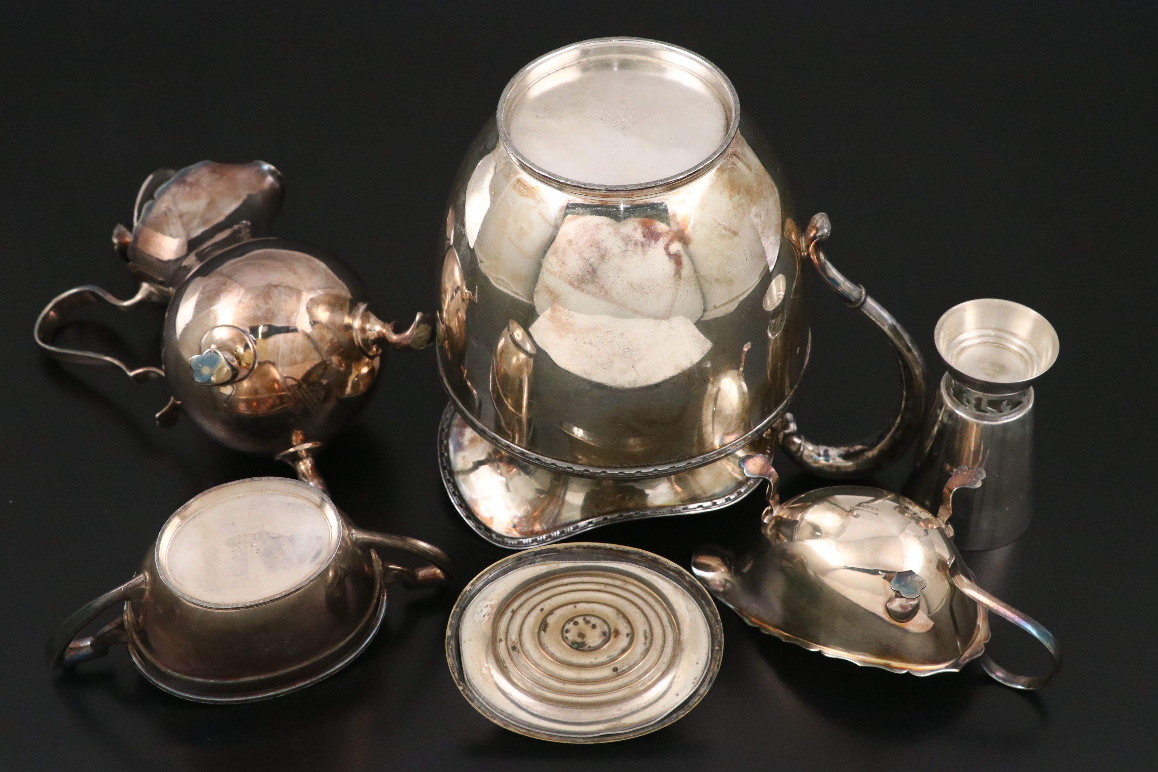 English and American Silver Plate Tea Service