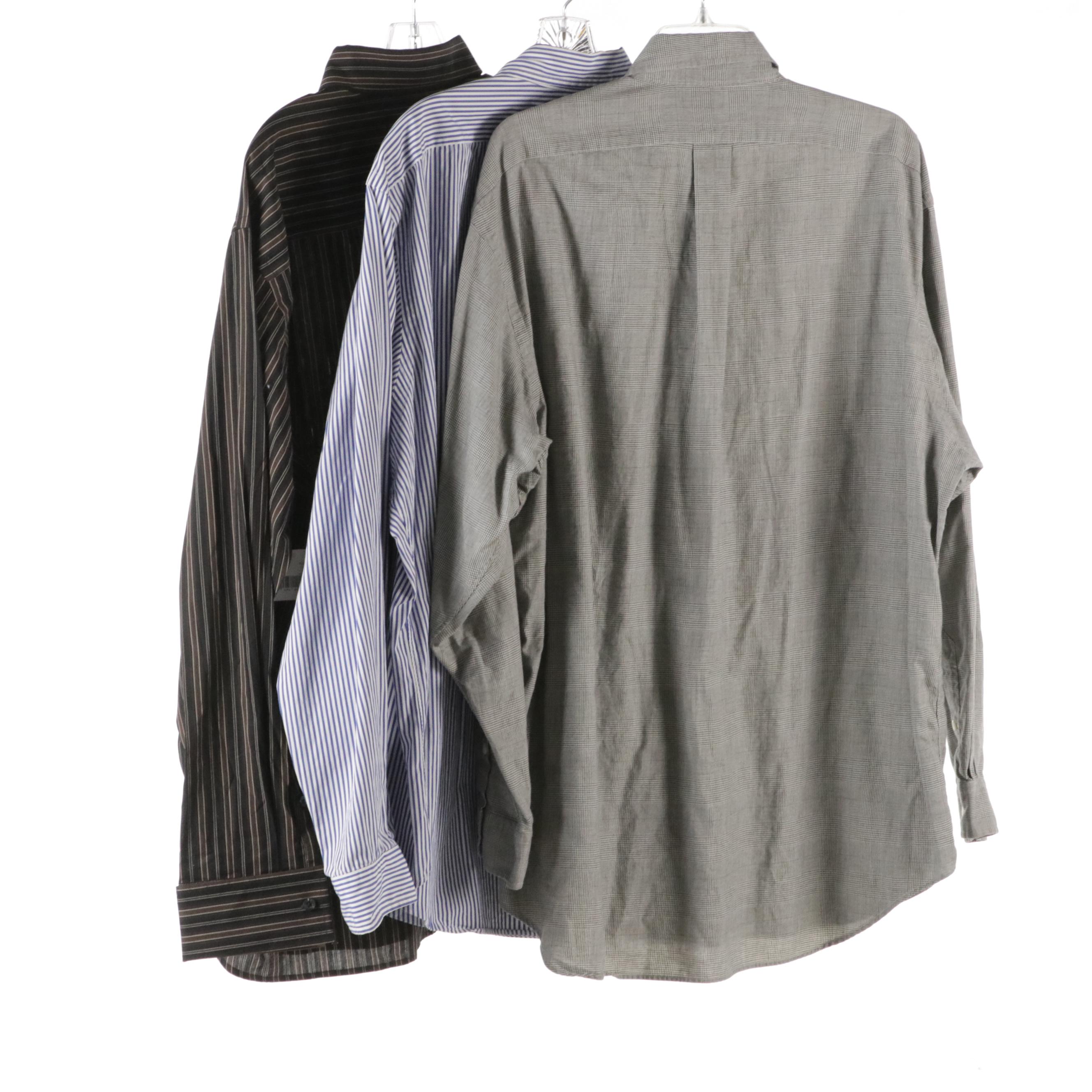 Men's Ralph Lauren and Perry Ellis Long Sleeve Button Down Shirts