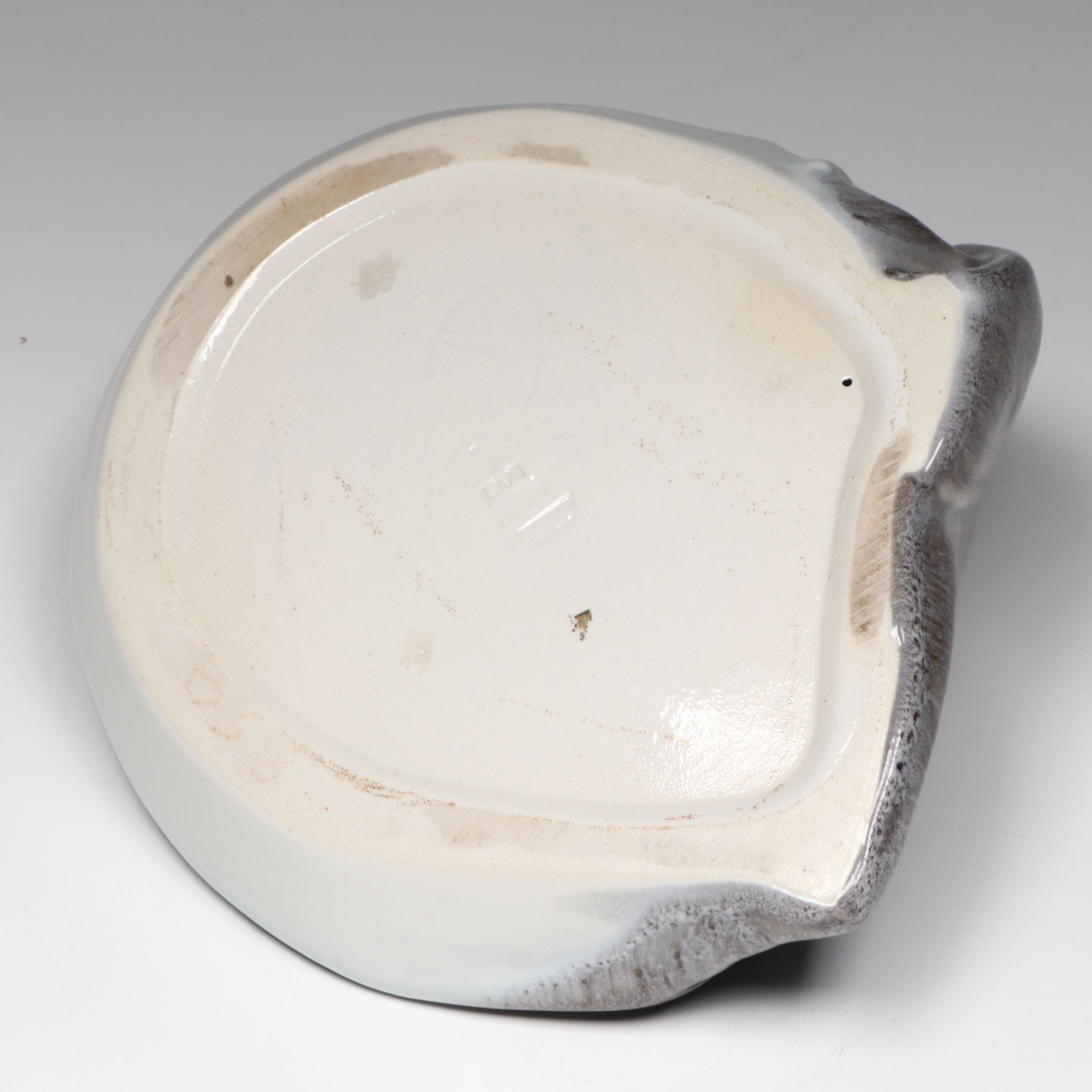 Rookwood Pottery "Rook" Blue Gray Glazed Ceramic Tray, 1956