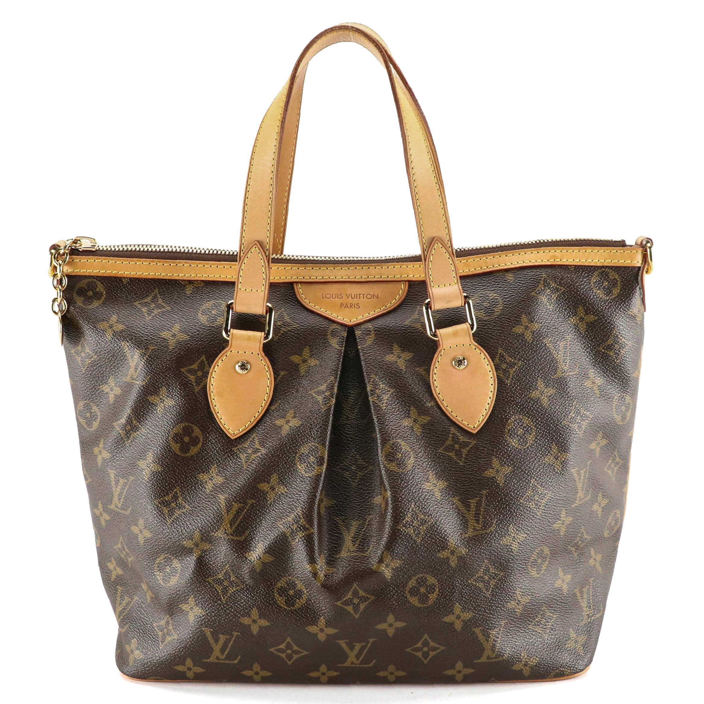 Louis Vuitton Palermo PM Handbag in Monogram Canvas and Leather Trim