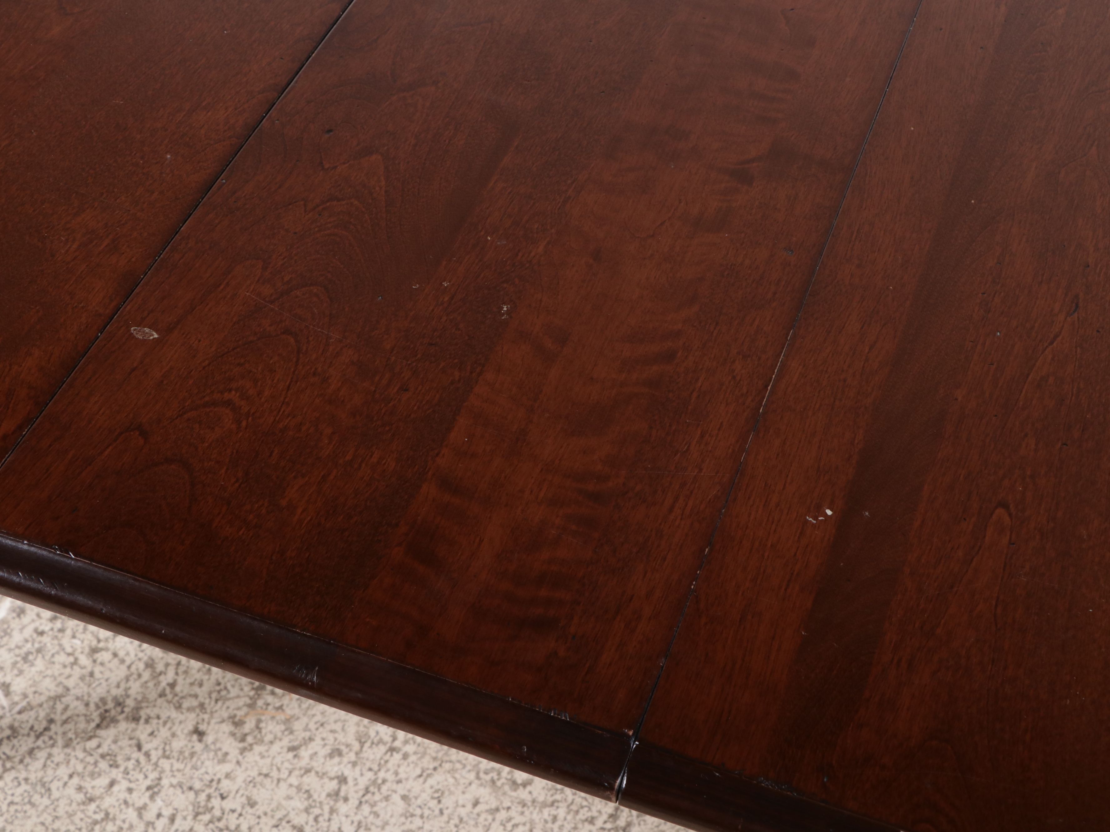 Seven-Piece Primitive Dining Set with Painted Windsor Style Chairs