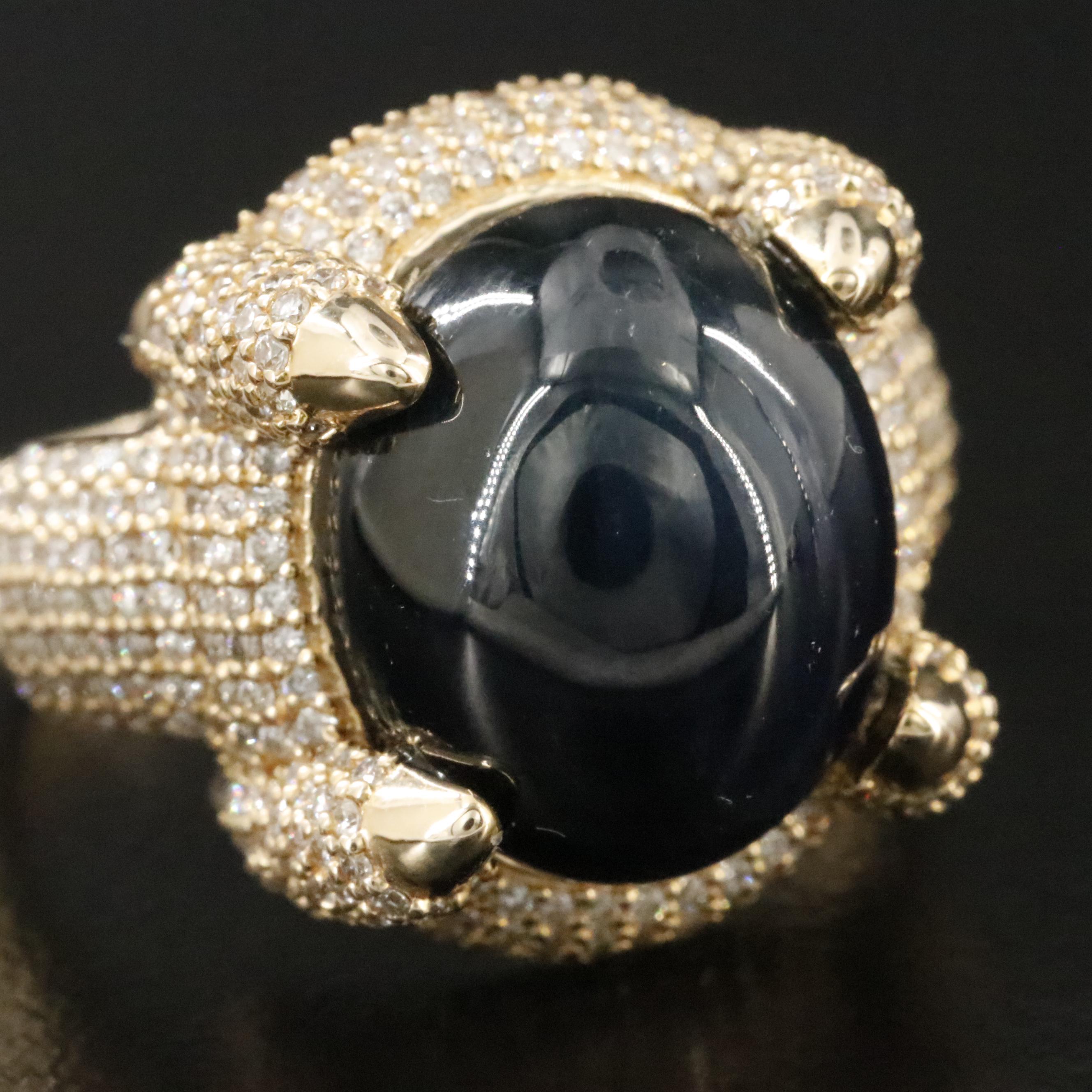 14K 12.16 CT Sapphire and Diamond Ring with IGI Jewelry Report