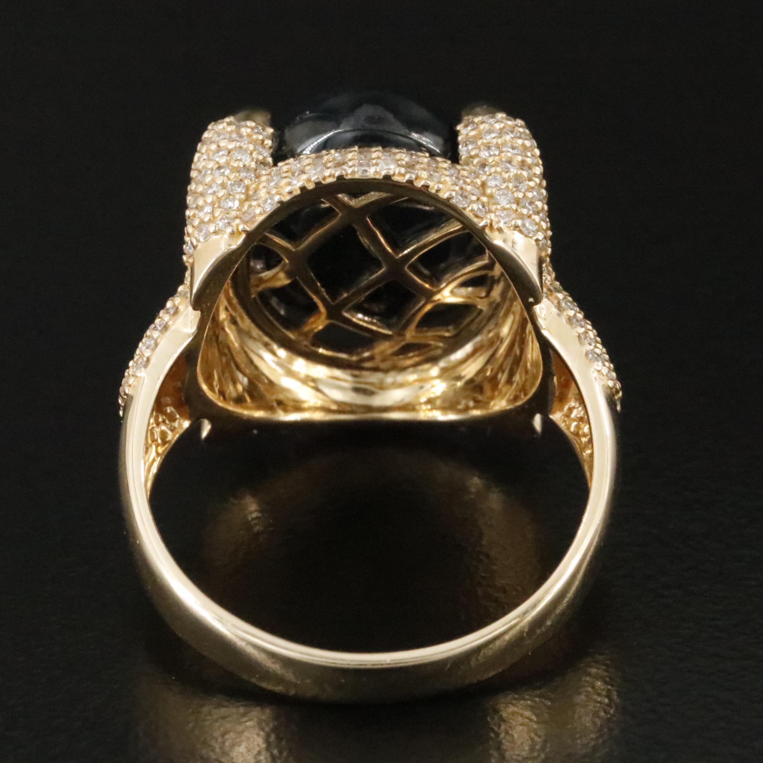 14K 12.16 CT Sapphire and Diamond Ring with IGI Jewelry Report