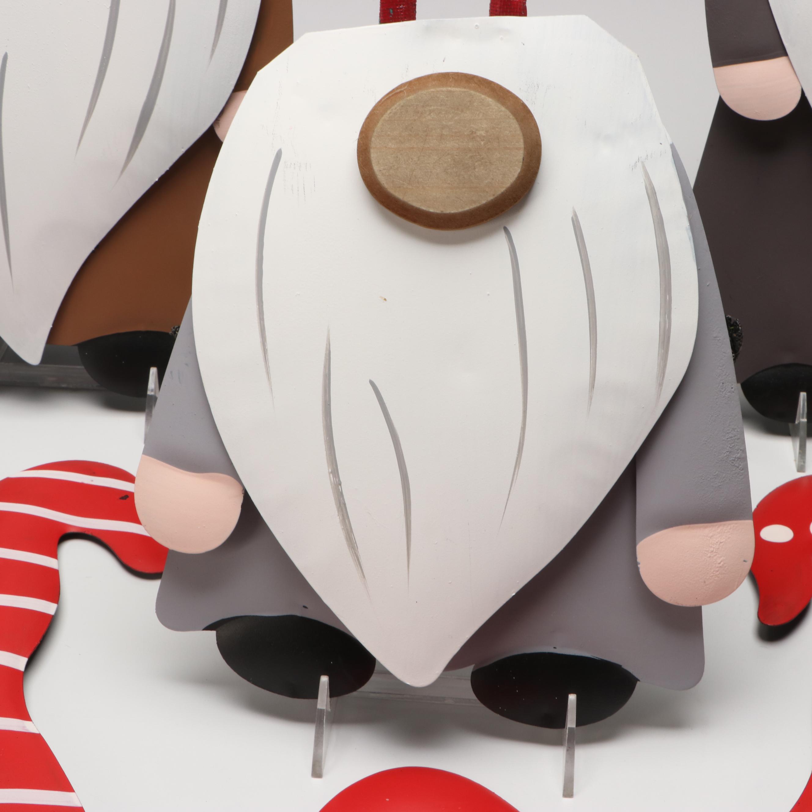 Glitzhome Metal Gnomes and Silvestri Whimsical Snowman