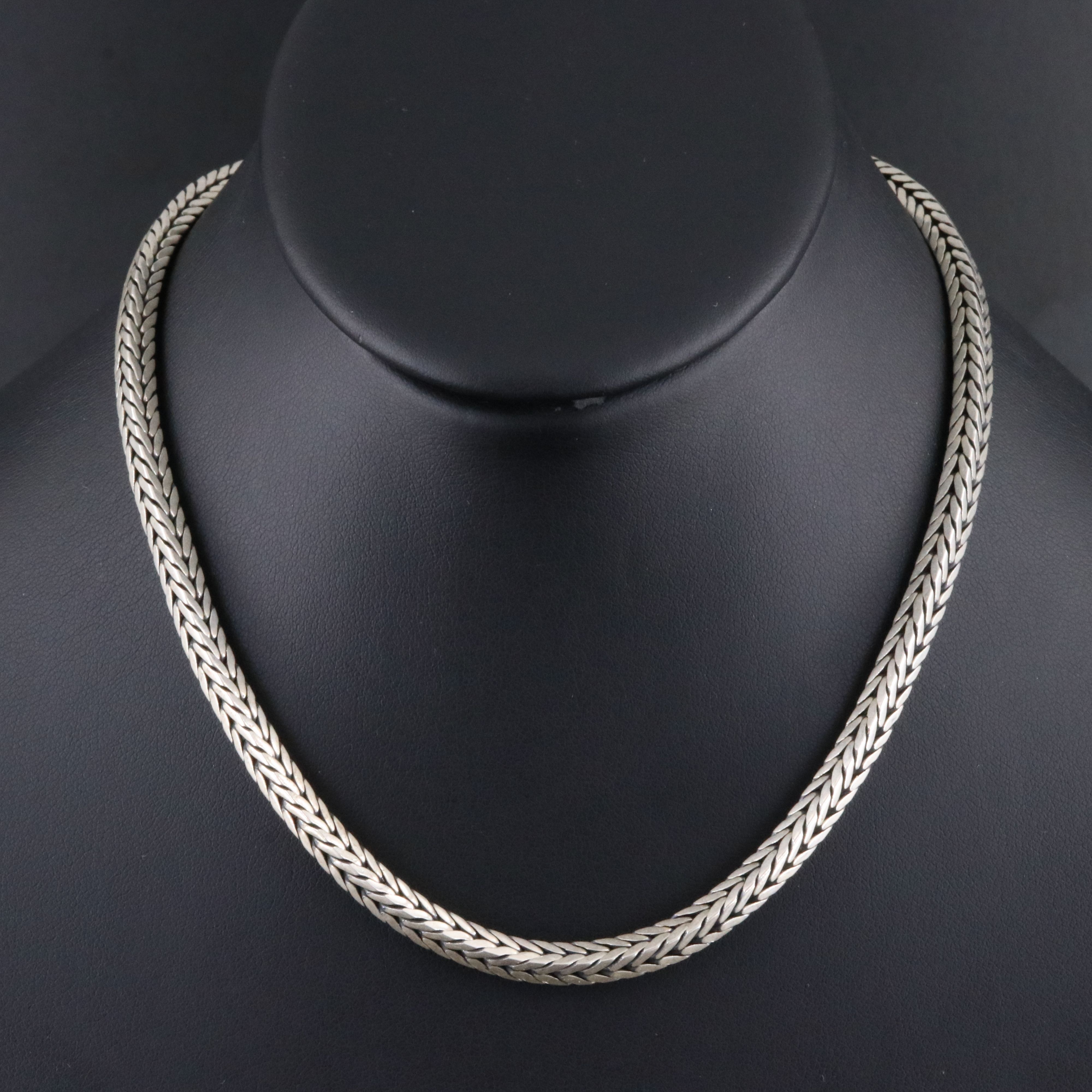 Sterling Foxtail Chain Necklace