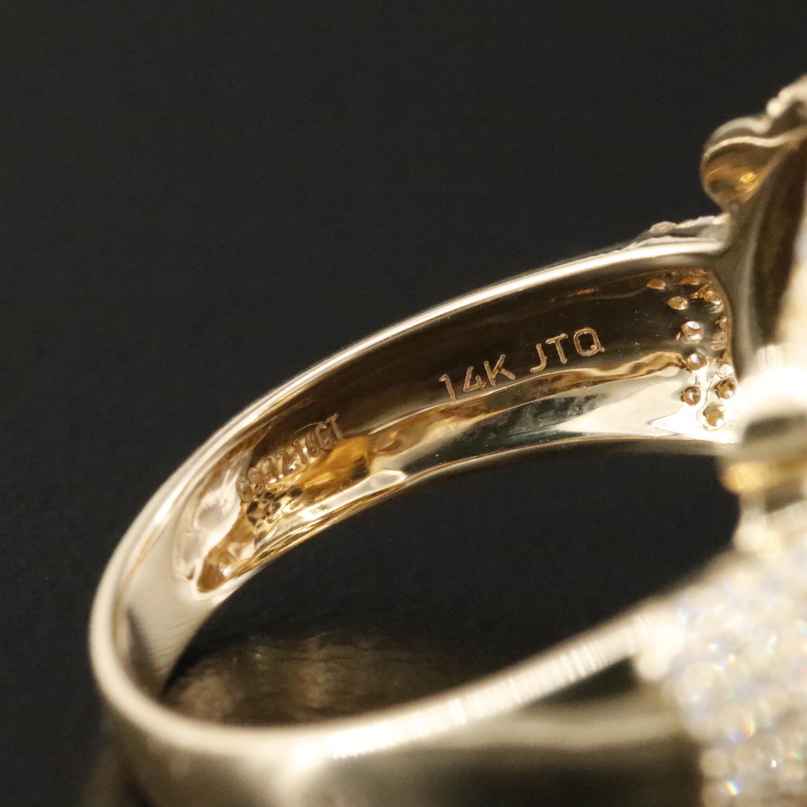 14K 12.16 CT Sapphire and Diamond Ring with IGI Jewelry Report