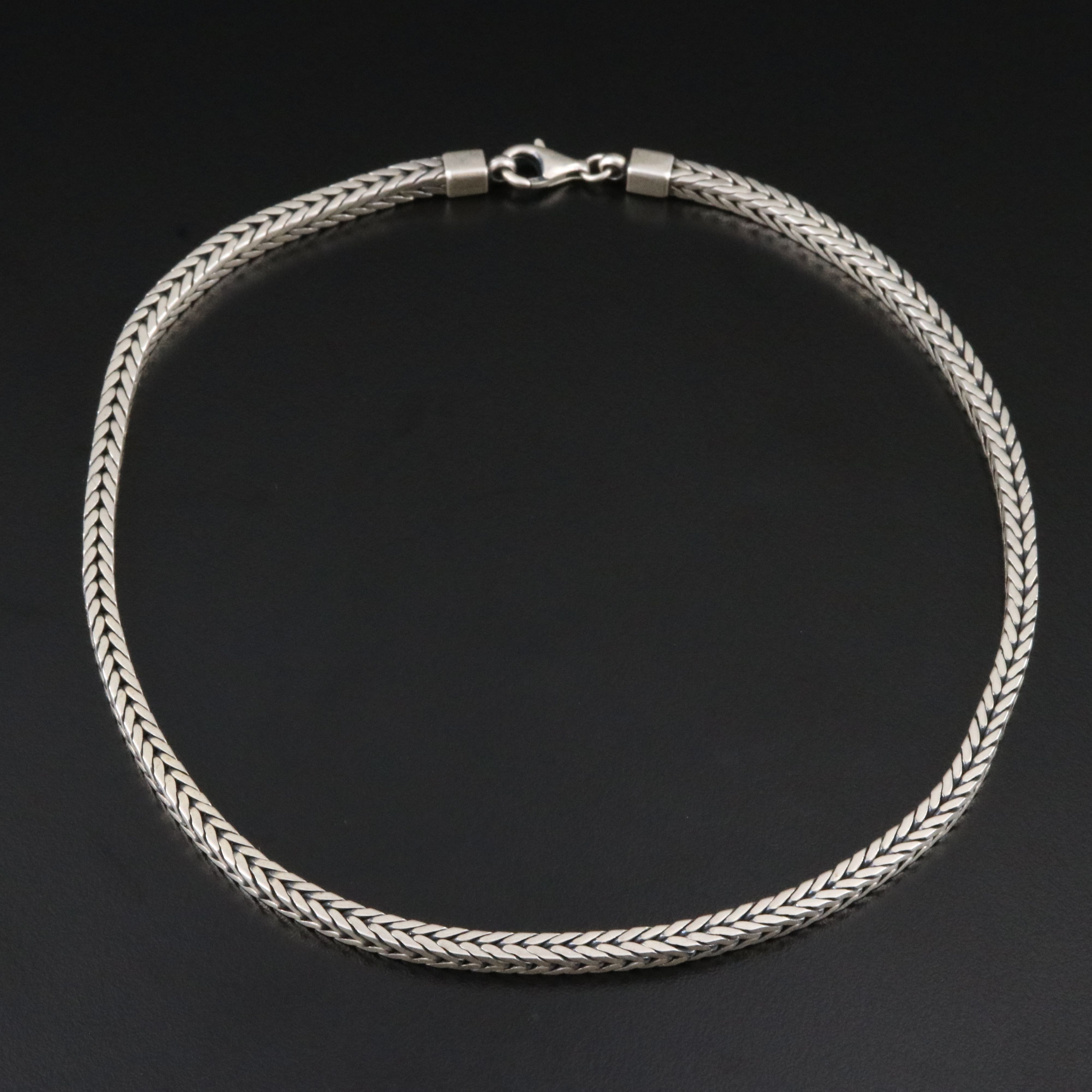 Sterling Foxtail Chain Necklace