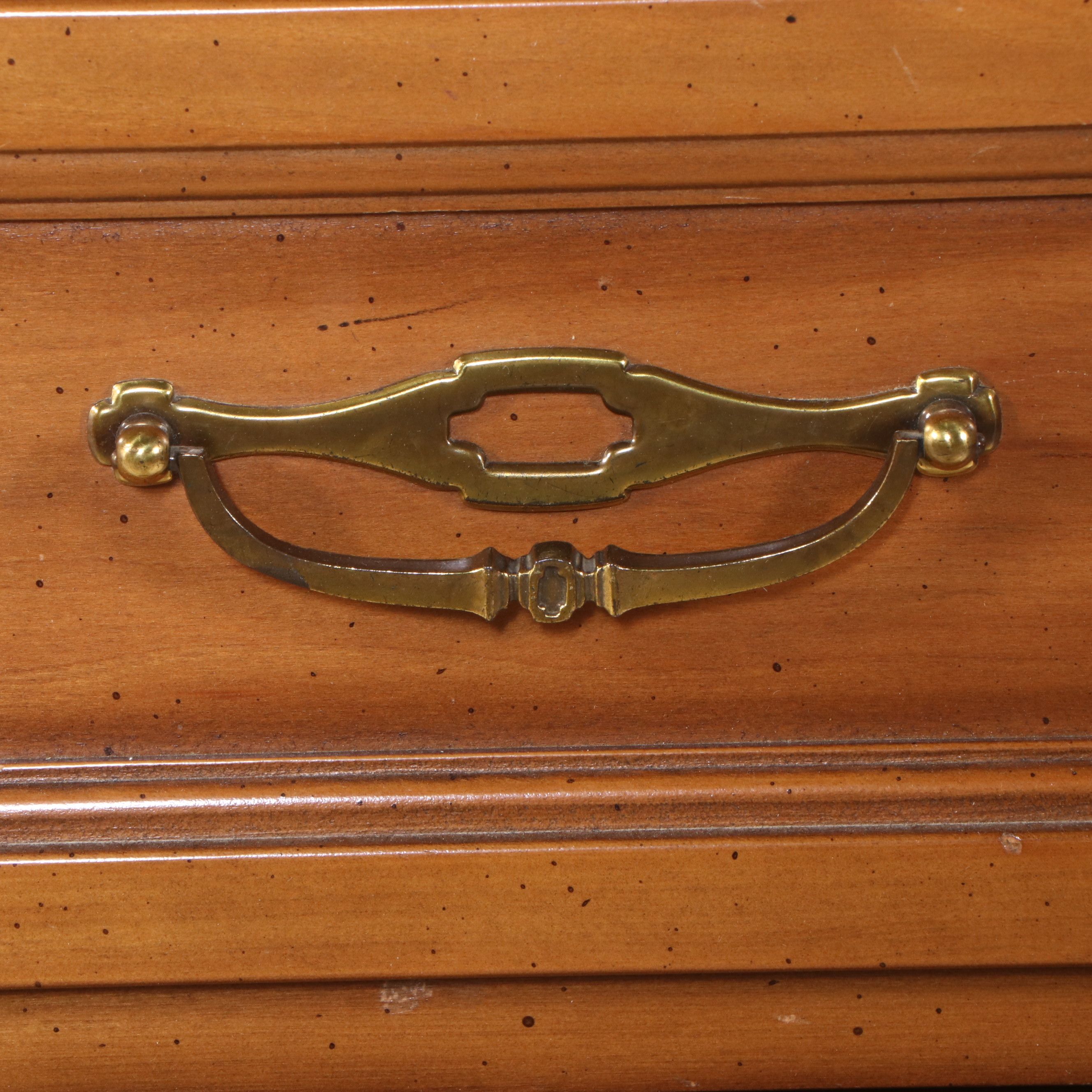 Mid Century Federal Style Walnut Finish Chest of Drawers, Mid to Late 20th C.