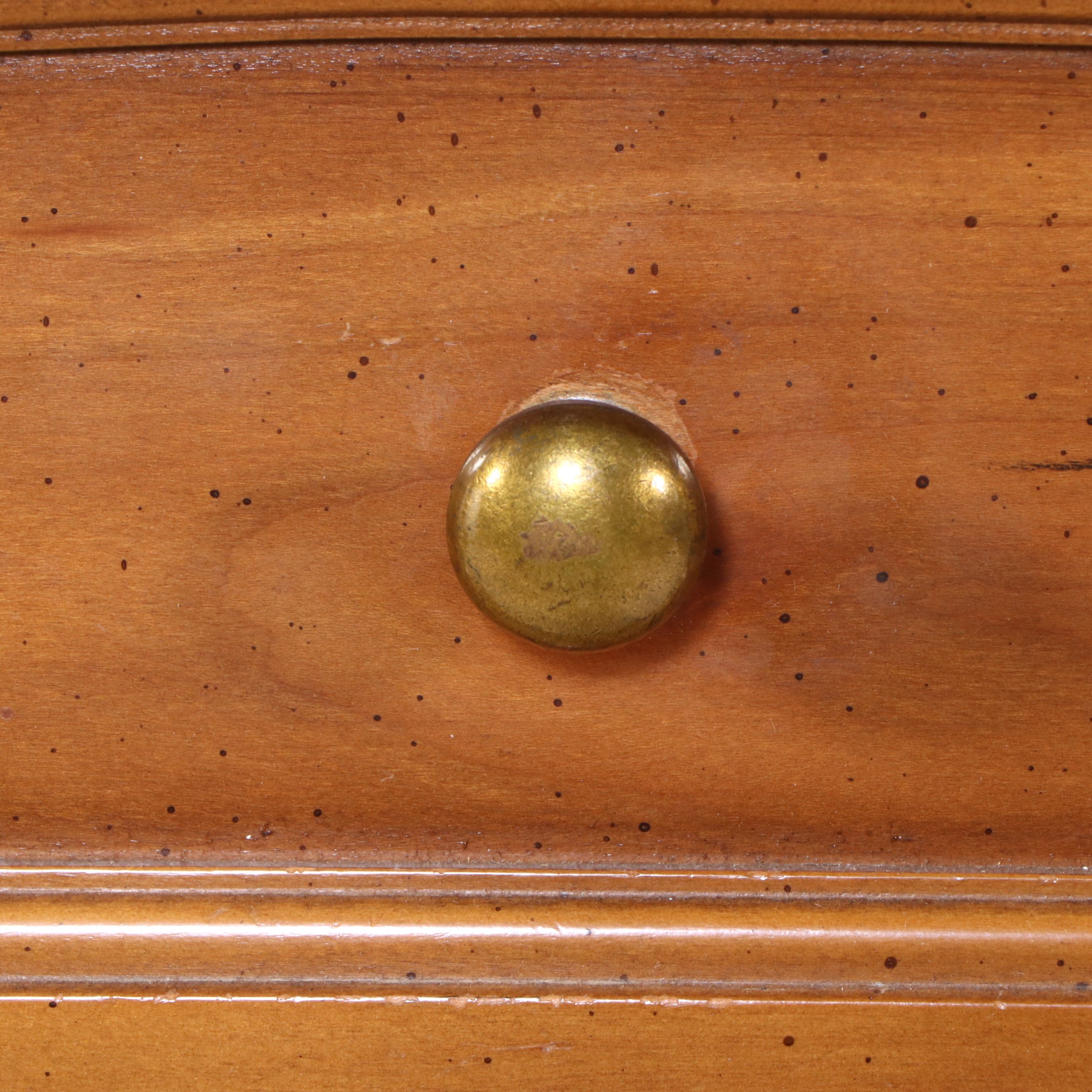 Mid Century Federal Style Walnut Finish Chest of Drawers, Mid to Late 20th C.