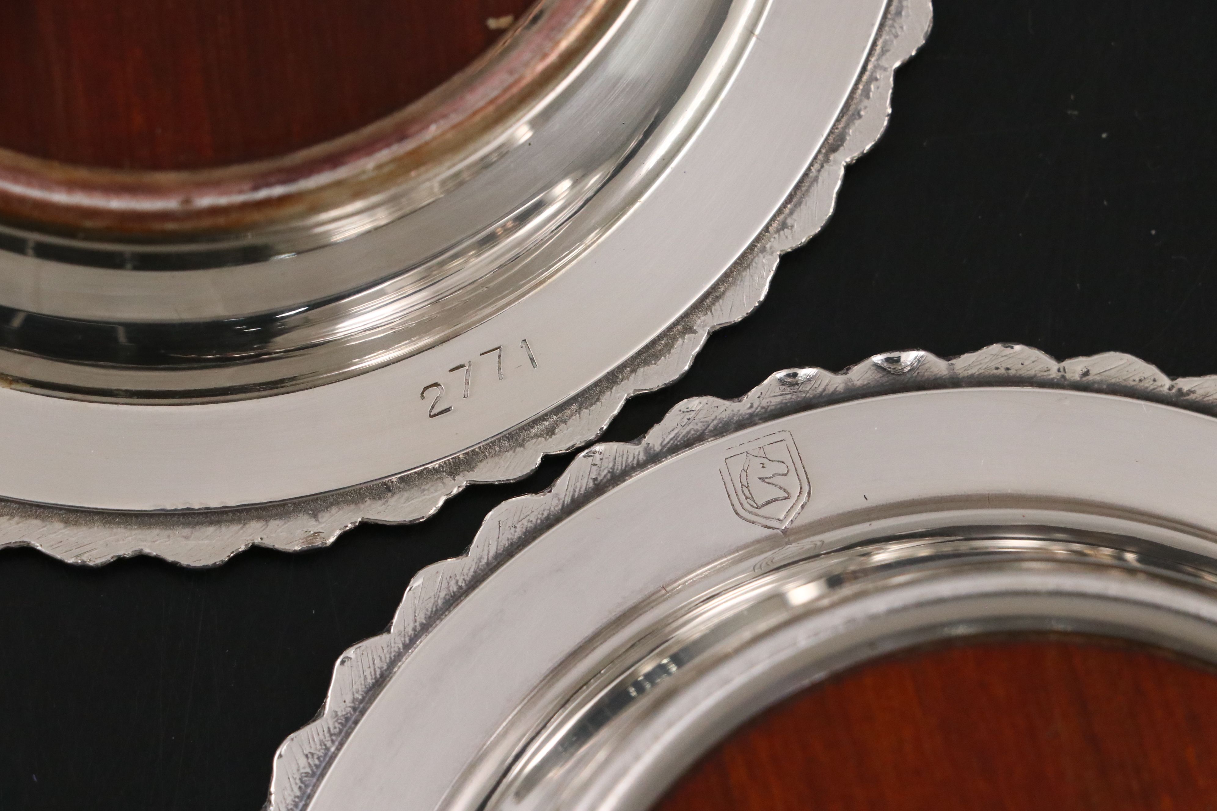 Silver Plate Divided Dish, Coasters, Brandy Warmer, and More Table Accessories