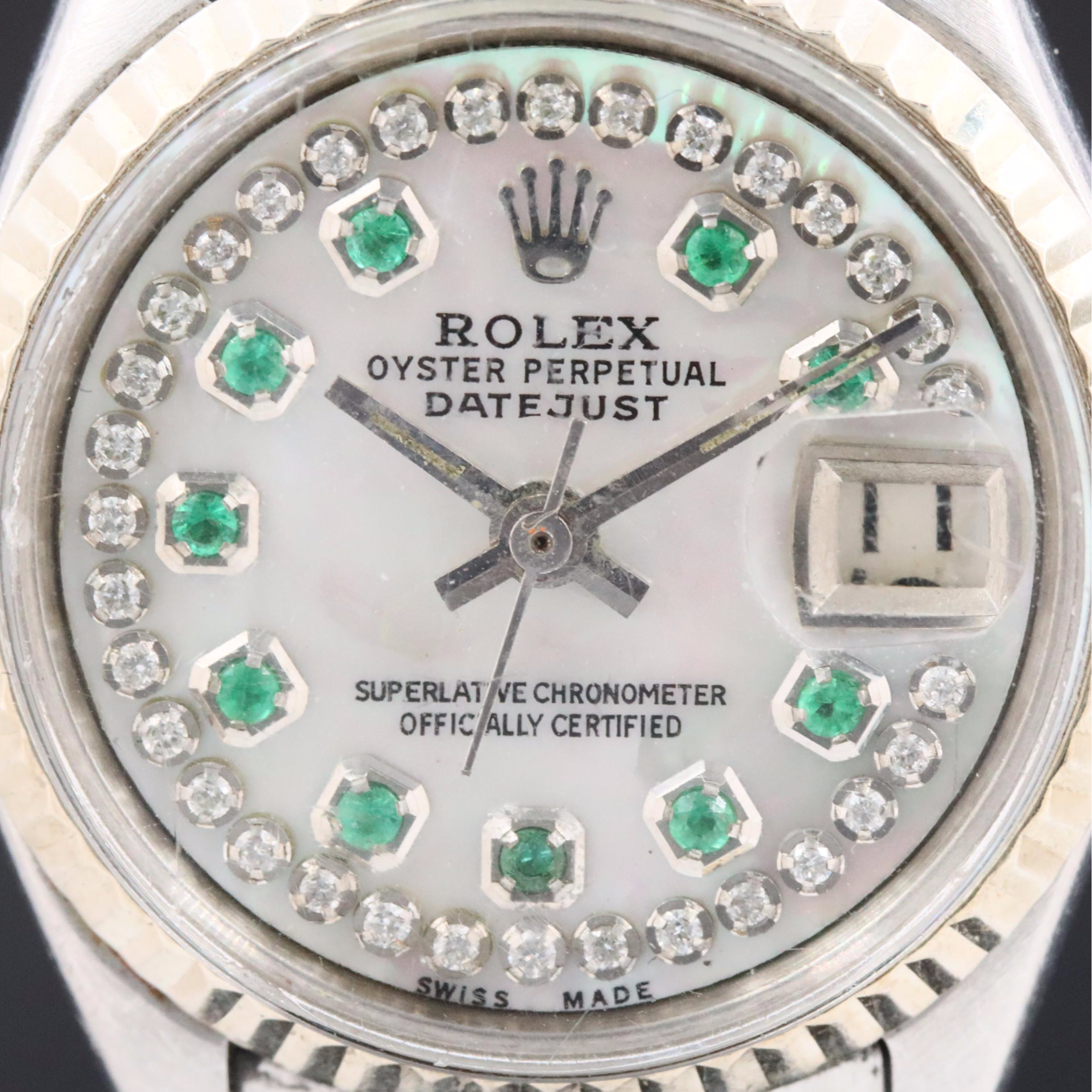 Rolex Datejust 6517 Custom Diamond Dial Watch c.1969