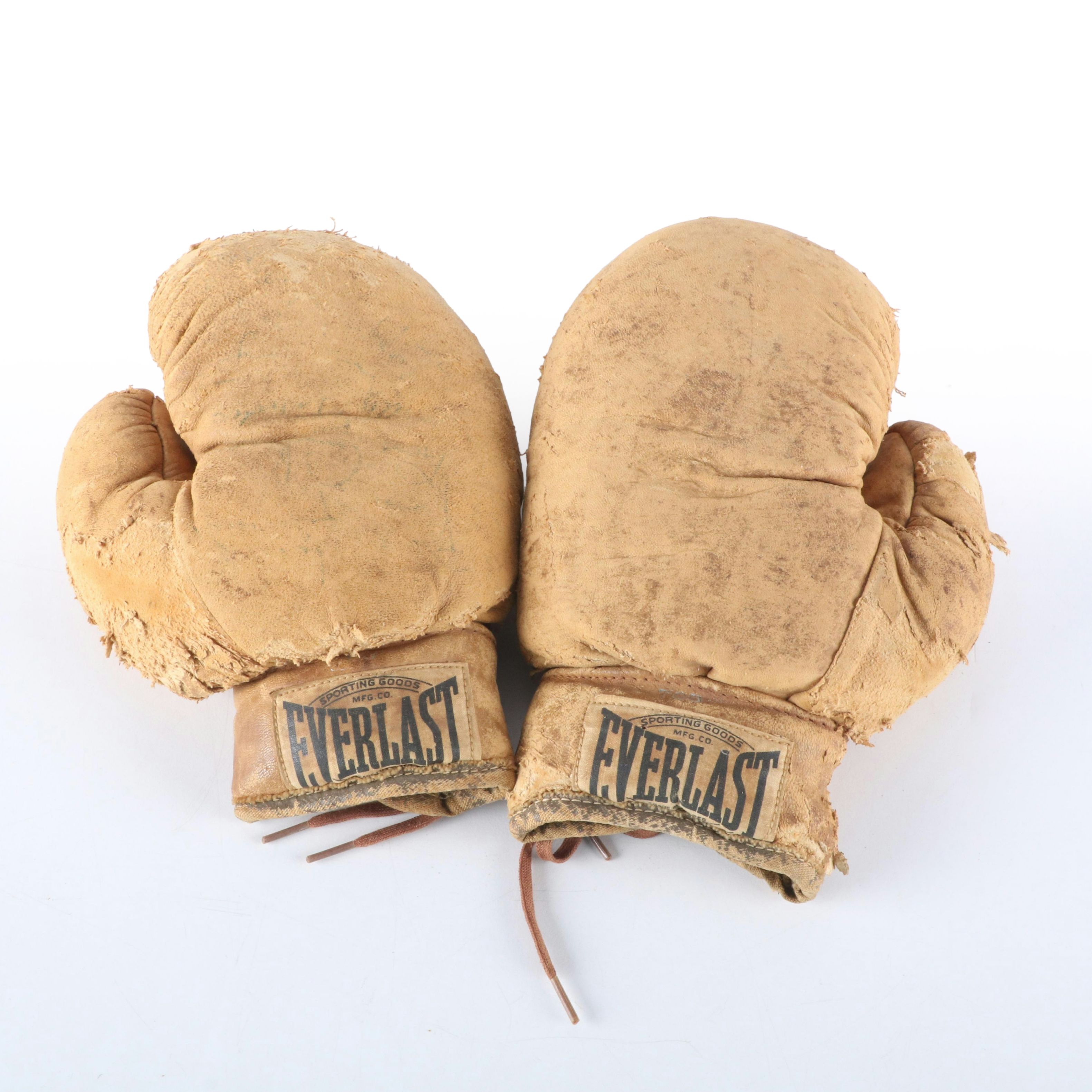 1930s Everlast 8" 4-Oz. Leather Boxing Gloves