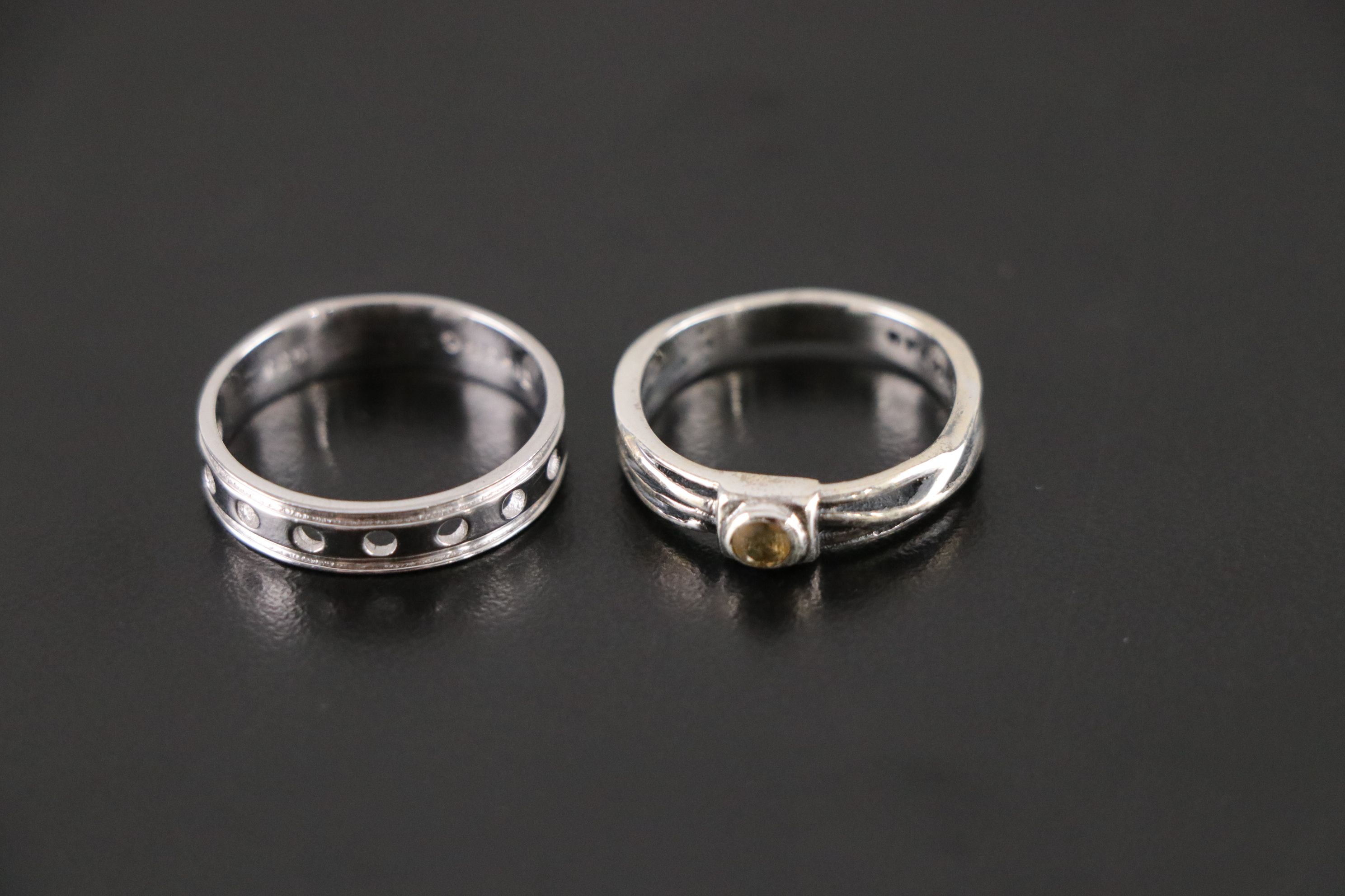 14 Assorted Sterling Silver Rings, Necklaces and Earrings