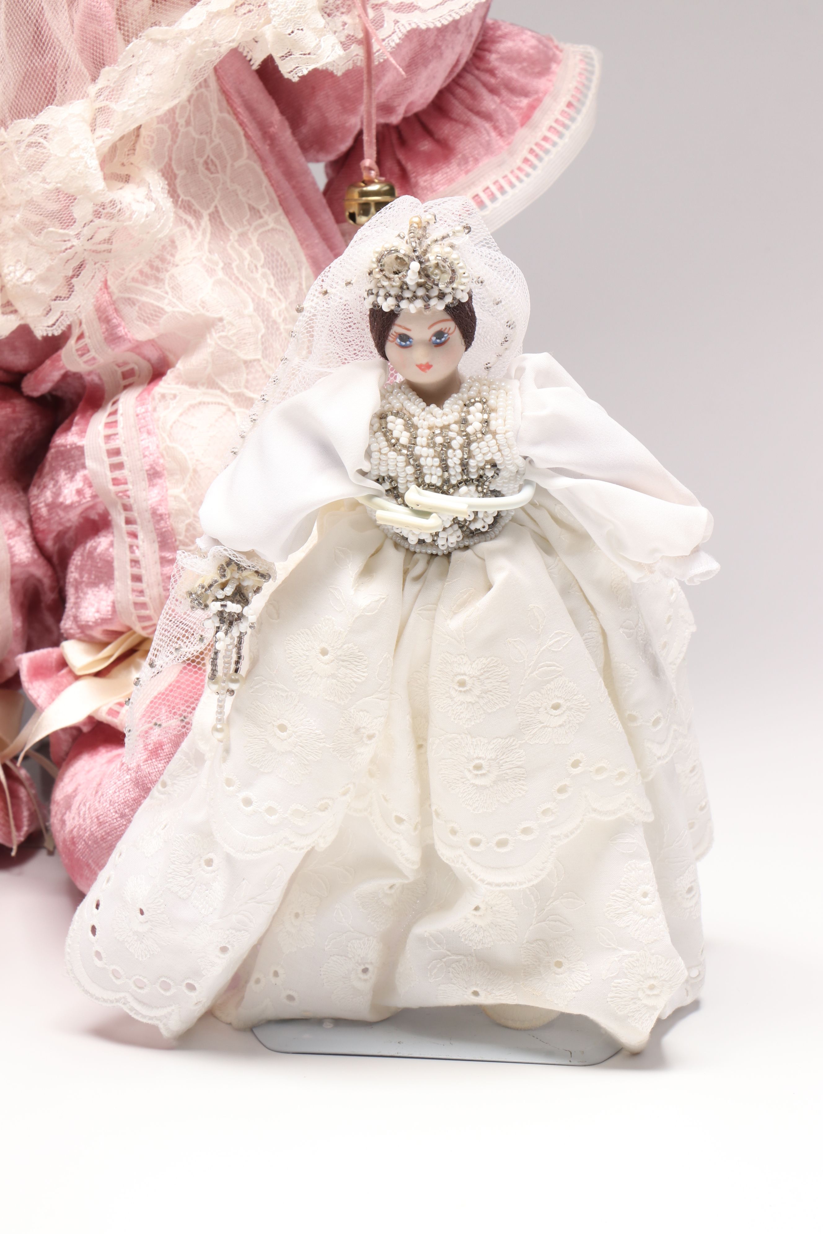 House of Lloyd "Dancing Pierrot Doll" with Other Jester and Bridal Dolls