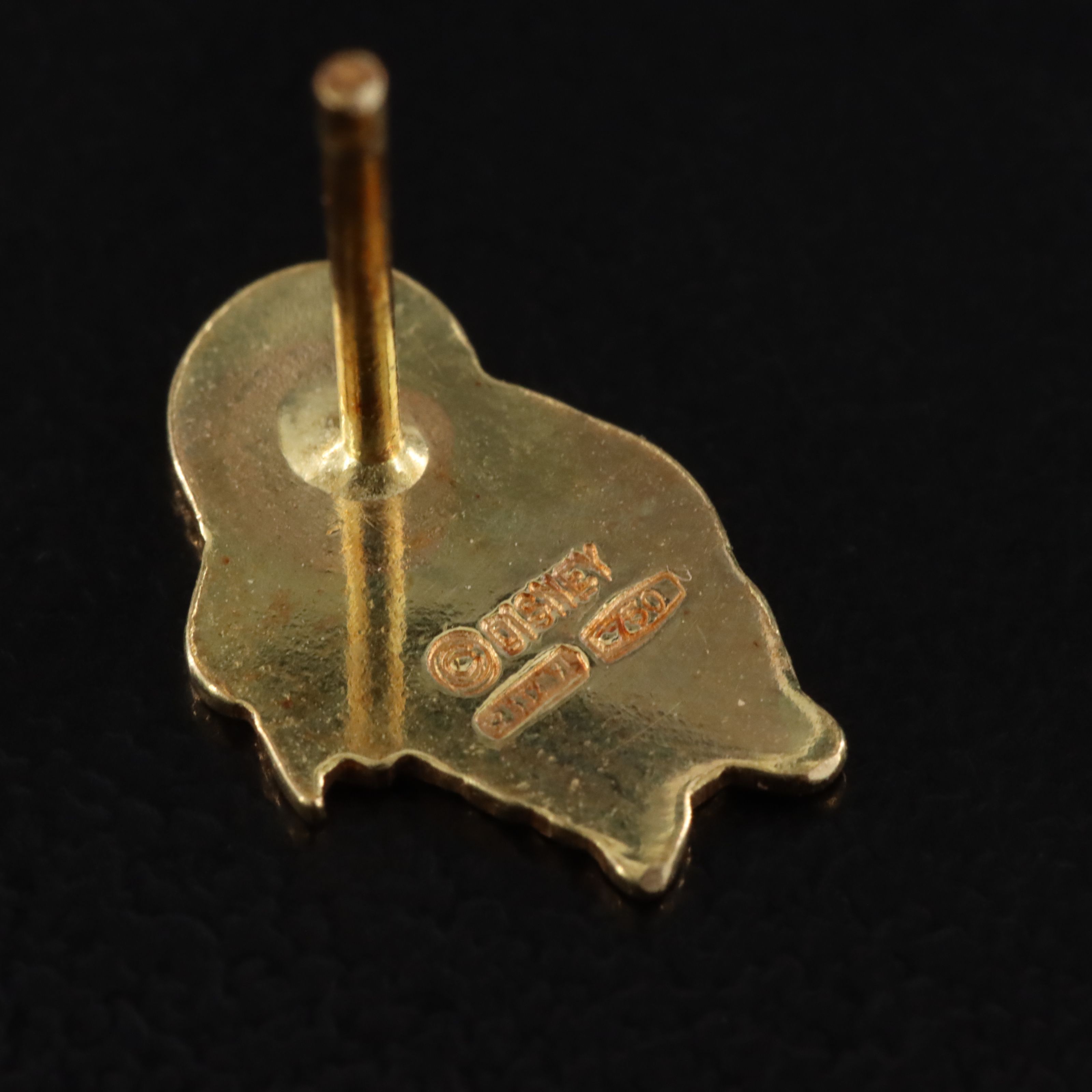 Disney 18K Enamel Donald Duck Stud Earrings