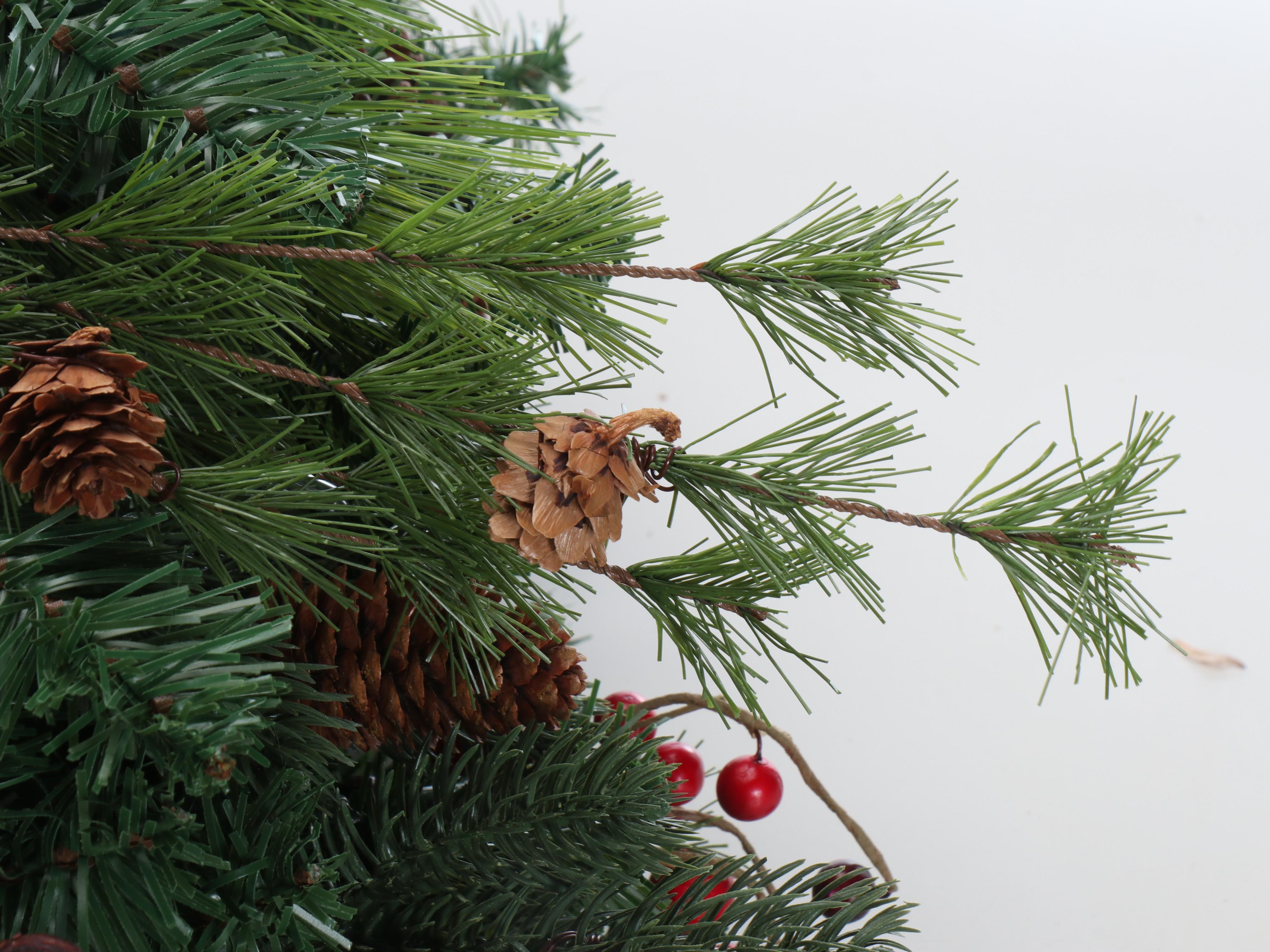 Frontgate Holiday Collection Light-Up Artificial Evergreen Garlands