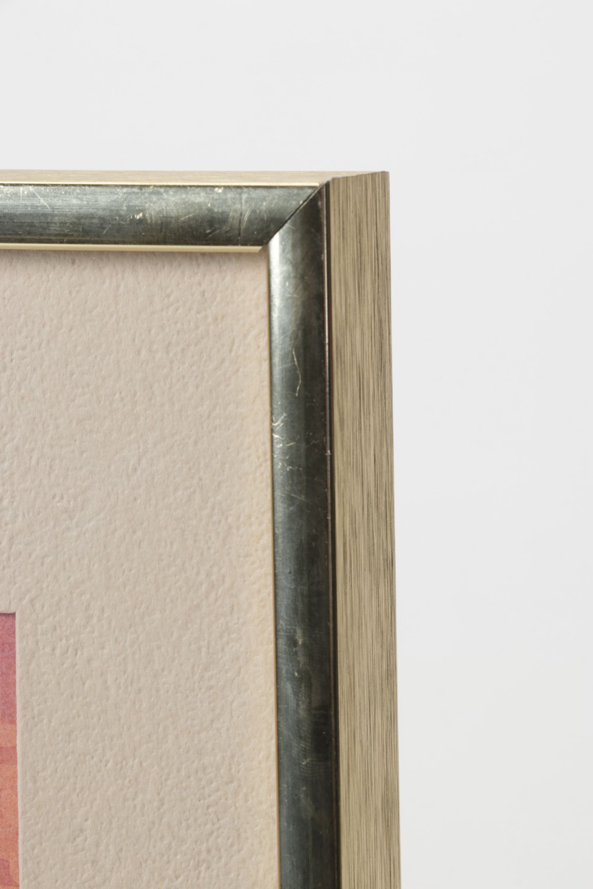 Fred Finke Watercolor Painting Scene of Secluded Water Fountain, 1989