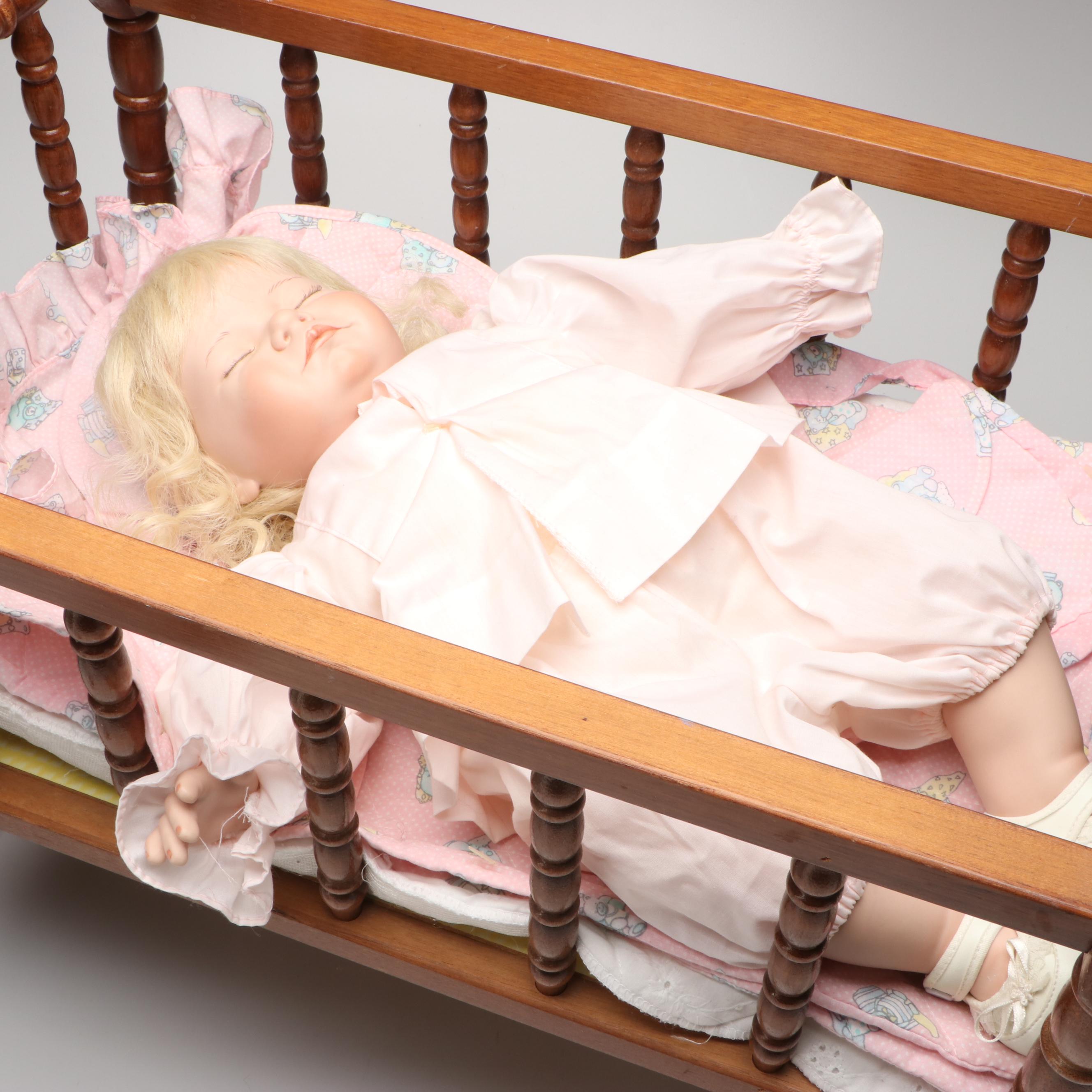 Cabbage Patch Kids, Lee Middleton with More Dolls and Cradle