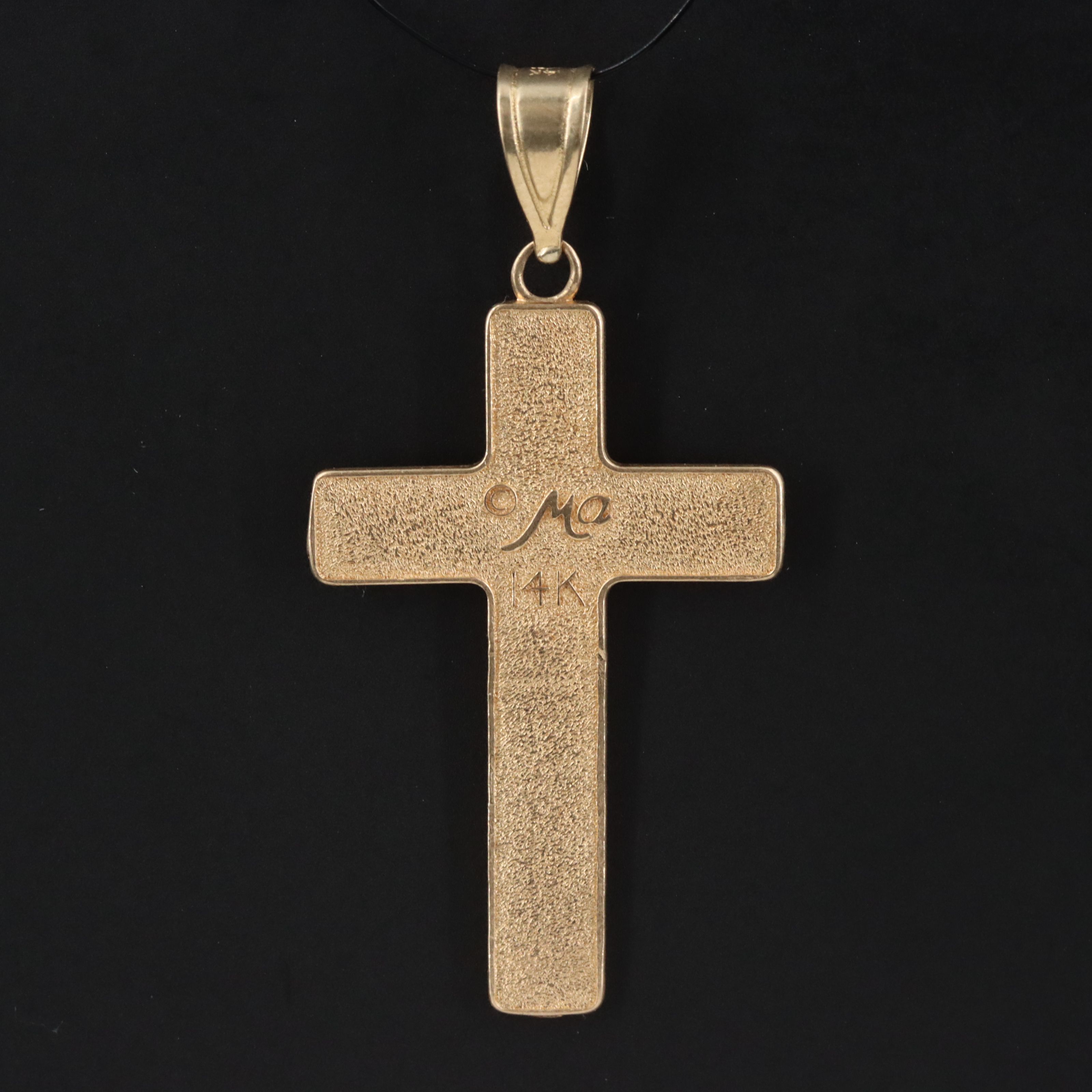 Michael Anthony 14K Lord's Prayer Cross Pendant