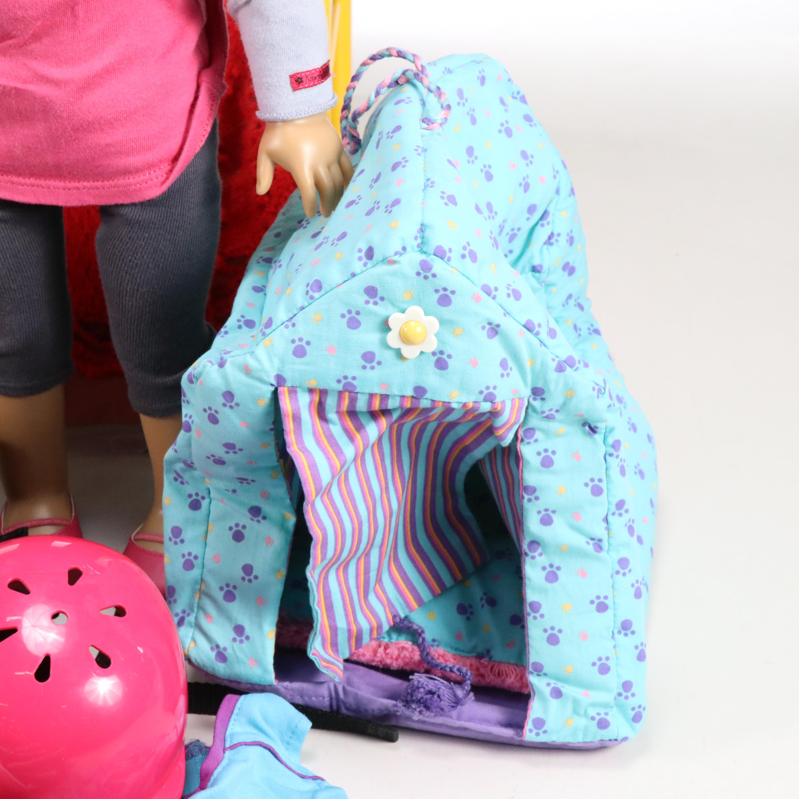 American Girl Dolls with Bunk Bed, Companion Pets, and More Accessories