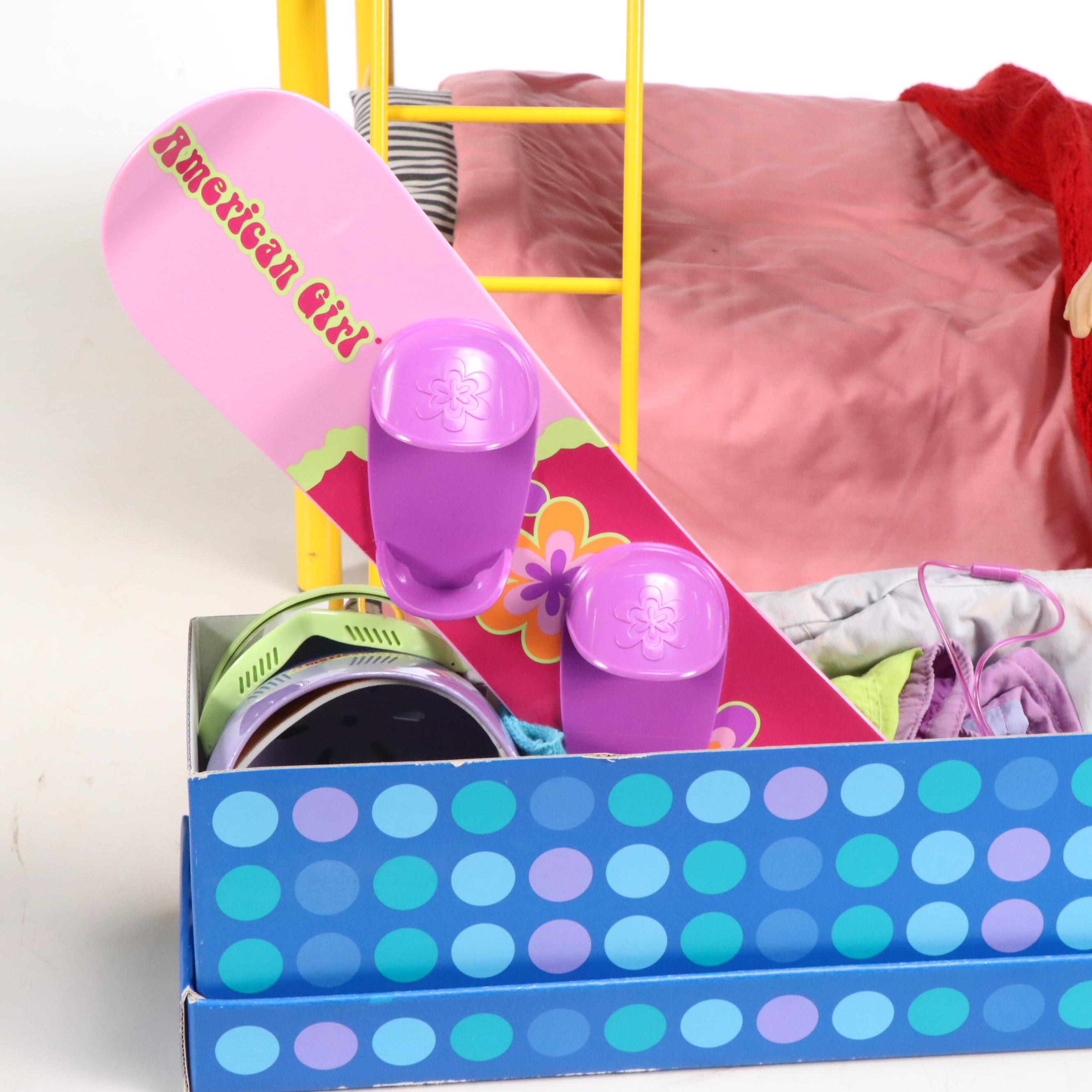 American Girl Dolls with Bunk Bed, Companion Pets, and More Accessories