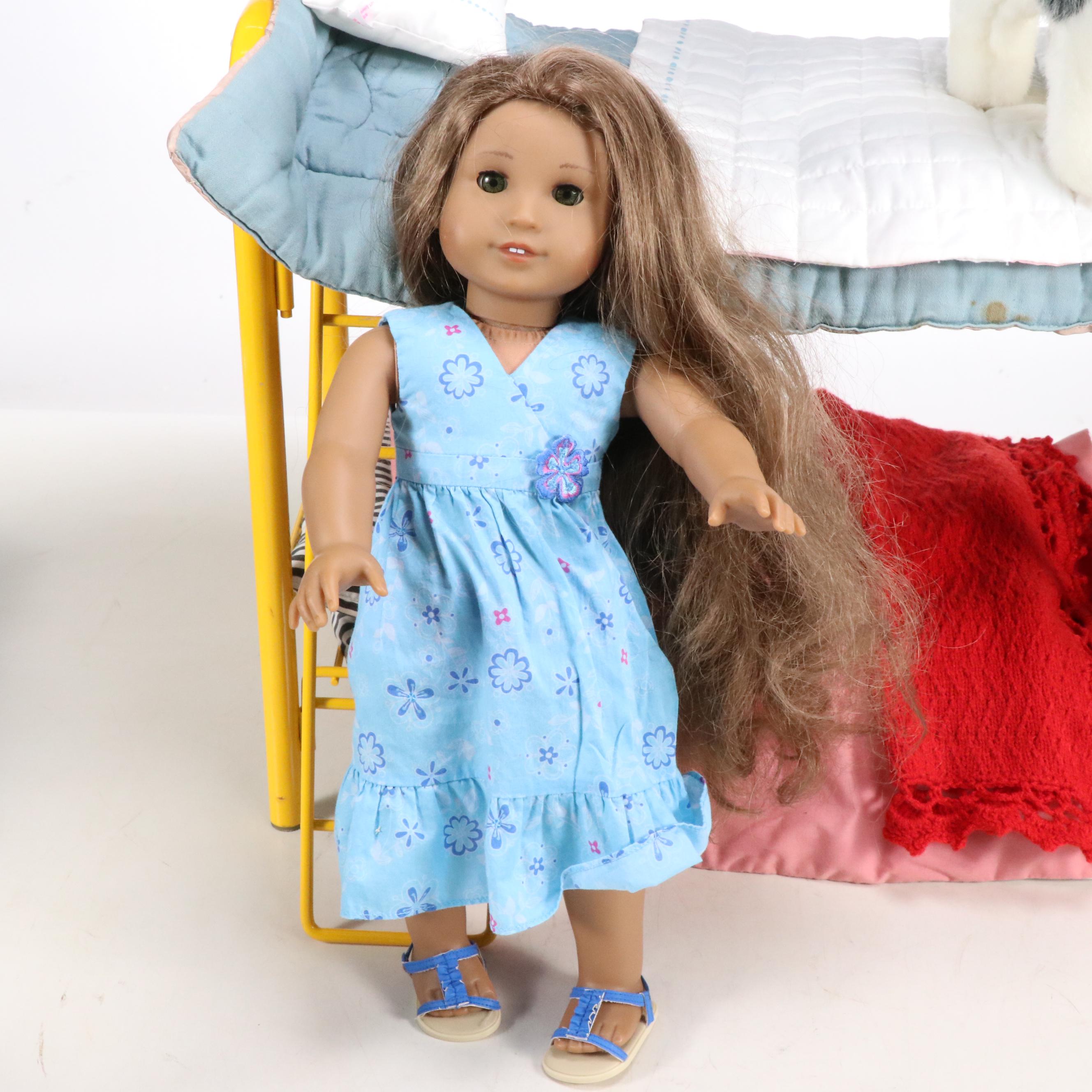 American Girl Dolls with Bunk Bed, Companion Pets, and More Accessories