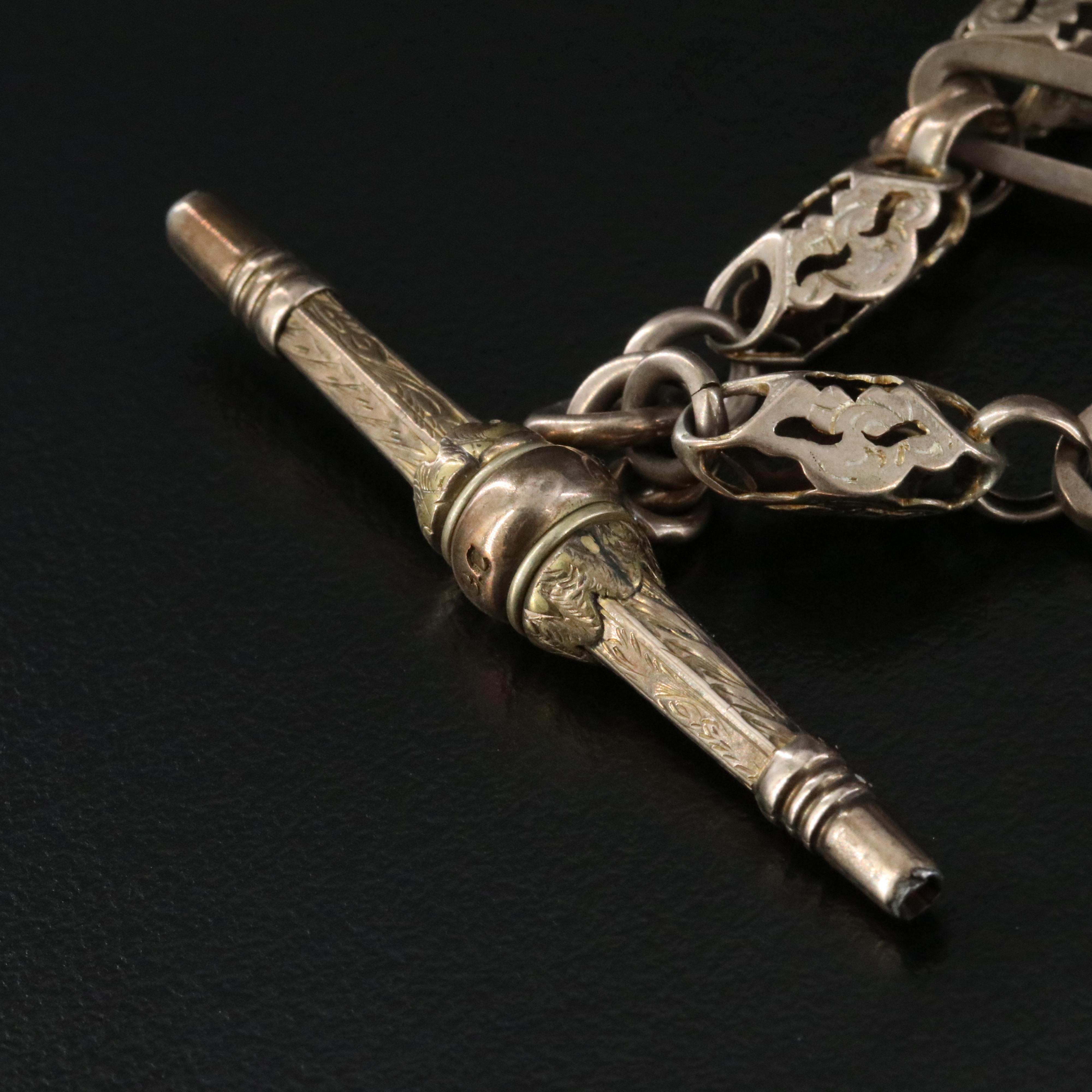 Antique Watch Chain with 9K