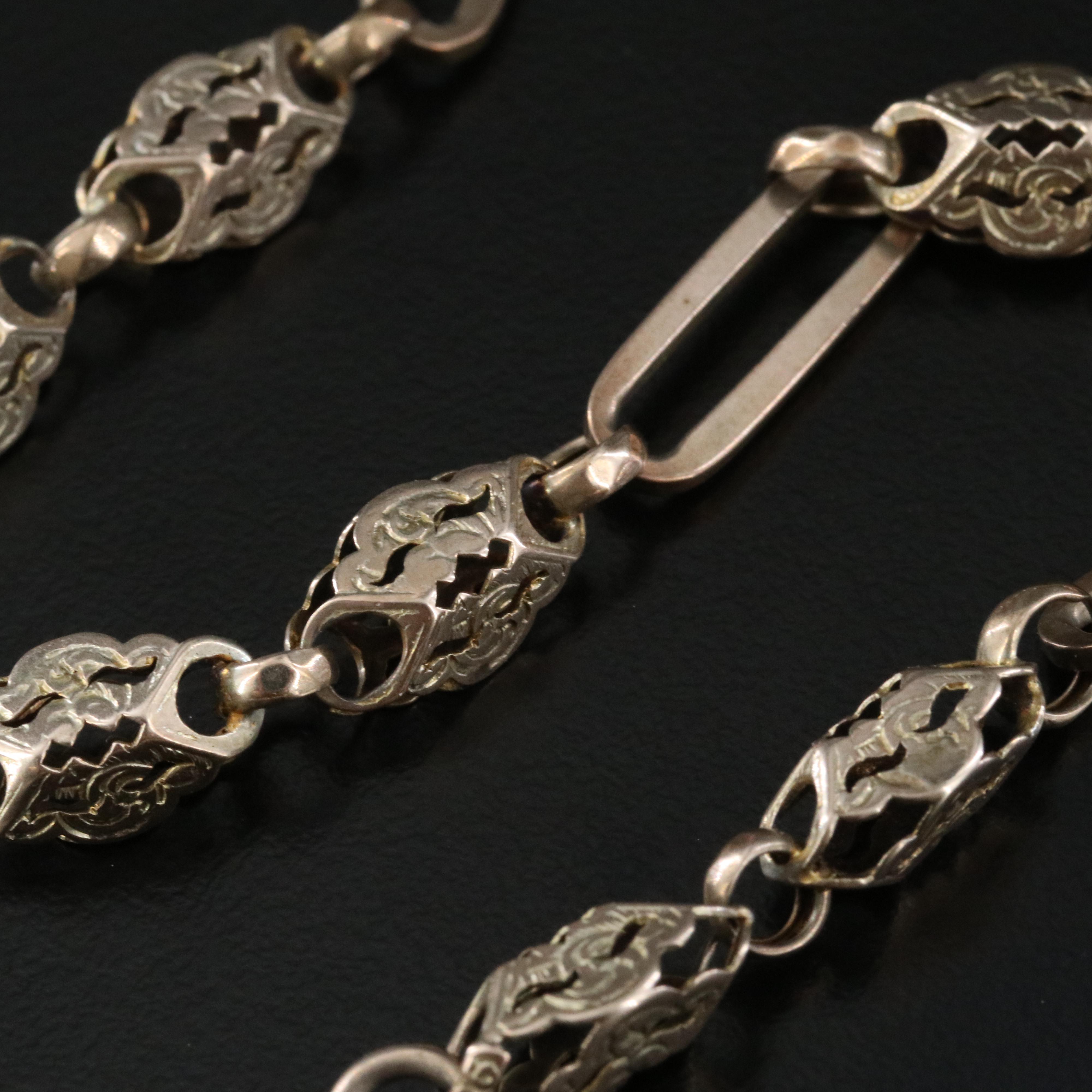 Antique Watch Chain with 9K