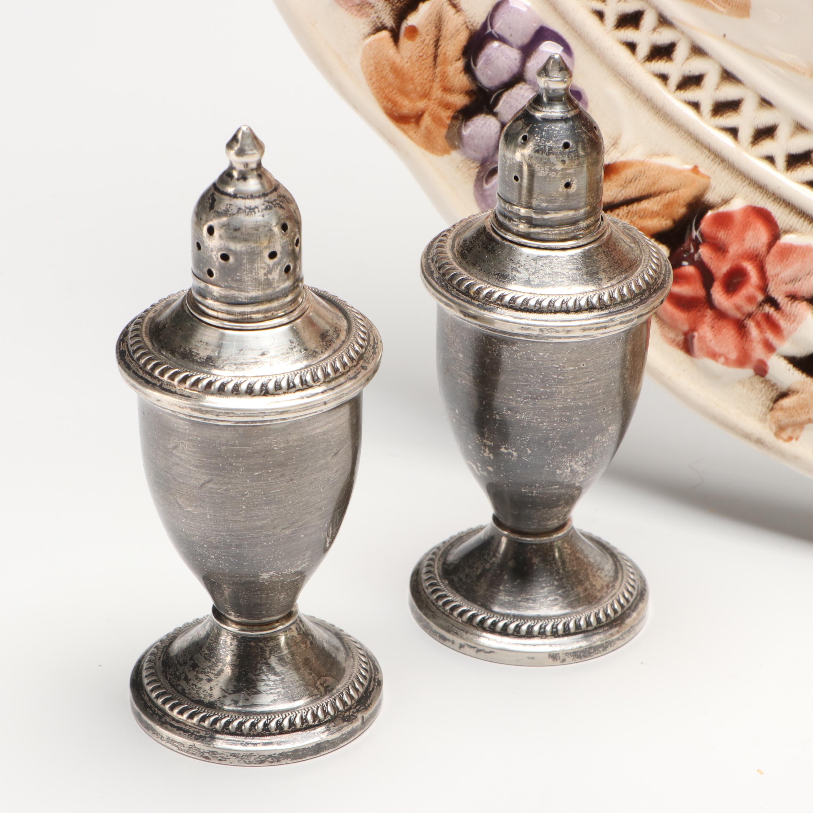 Duchin Sterling Silver Weighted Shakers, Lefton Turkey Platter and More