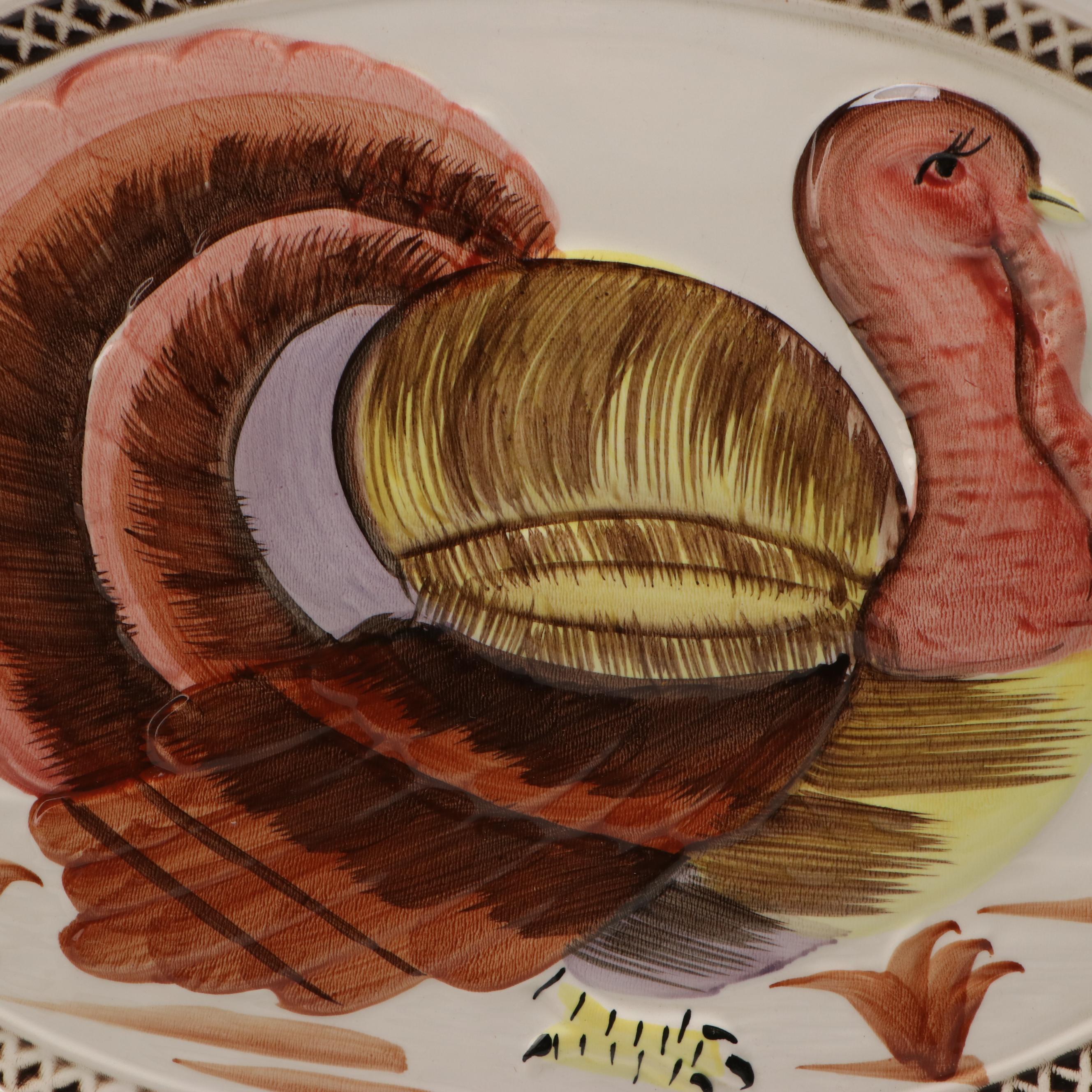 Duchin Sterling Silver Weighted Shakers, Lefton Turkey Platter and More