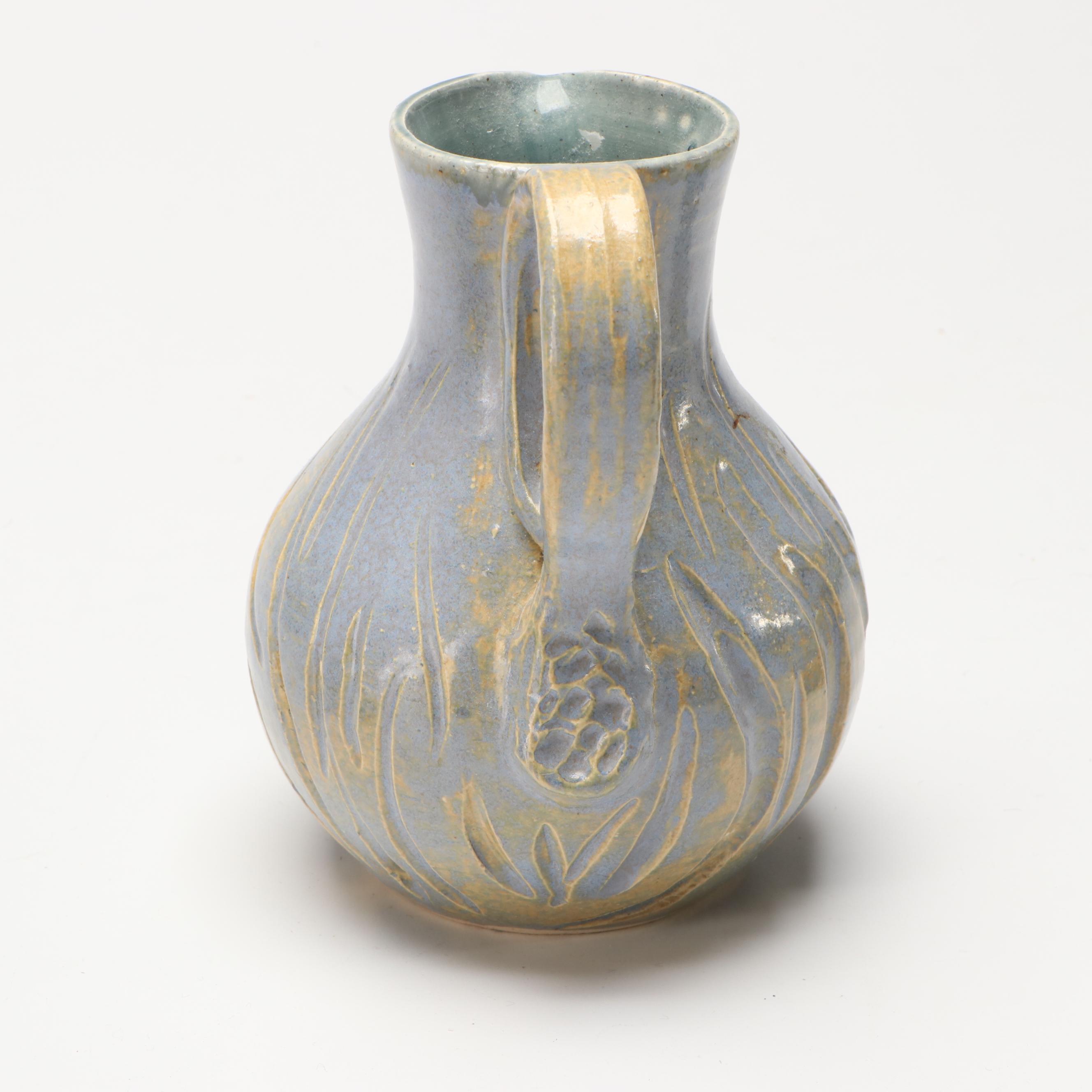 Chinese Famille Rose with Other Pottery Vases and Pitcher, Mid to Late 20th C.