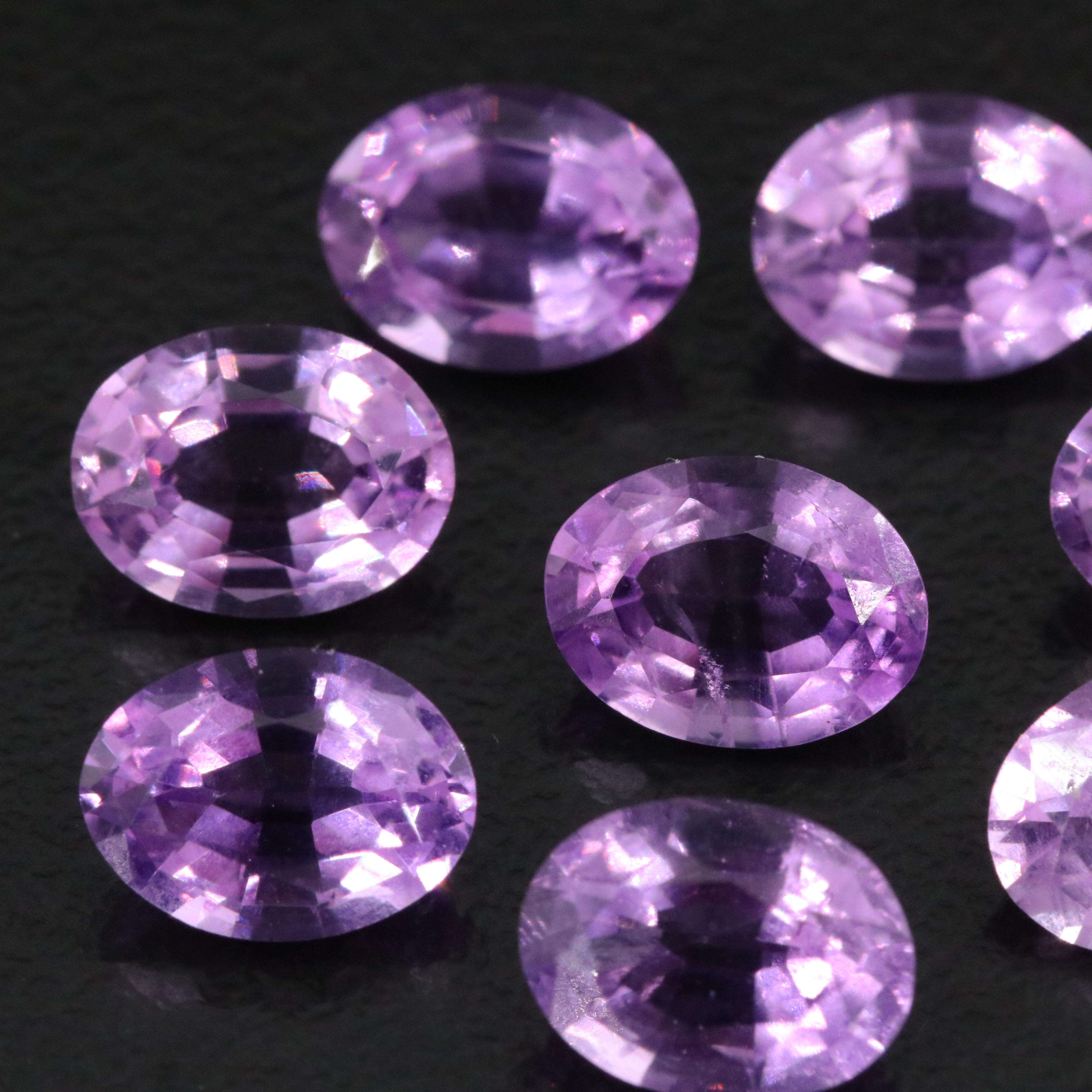 Loose 9.12 CTW Amethyst Lot
