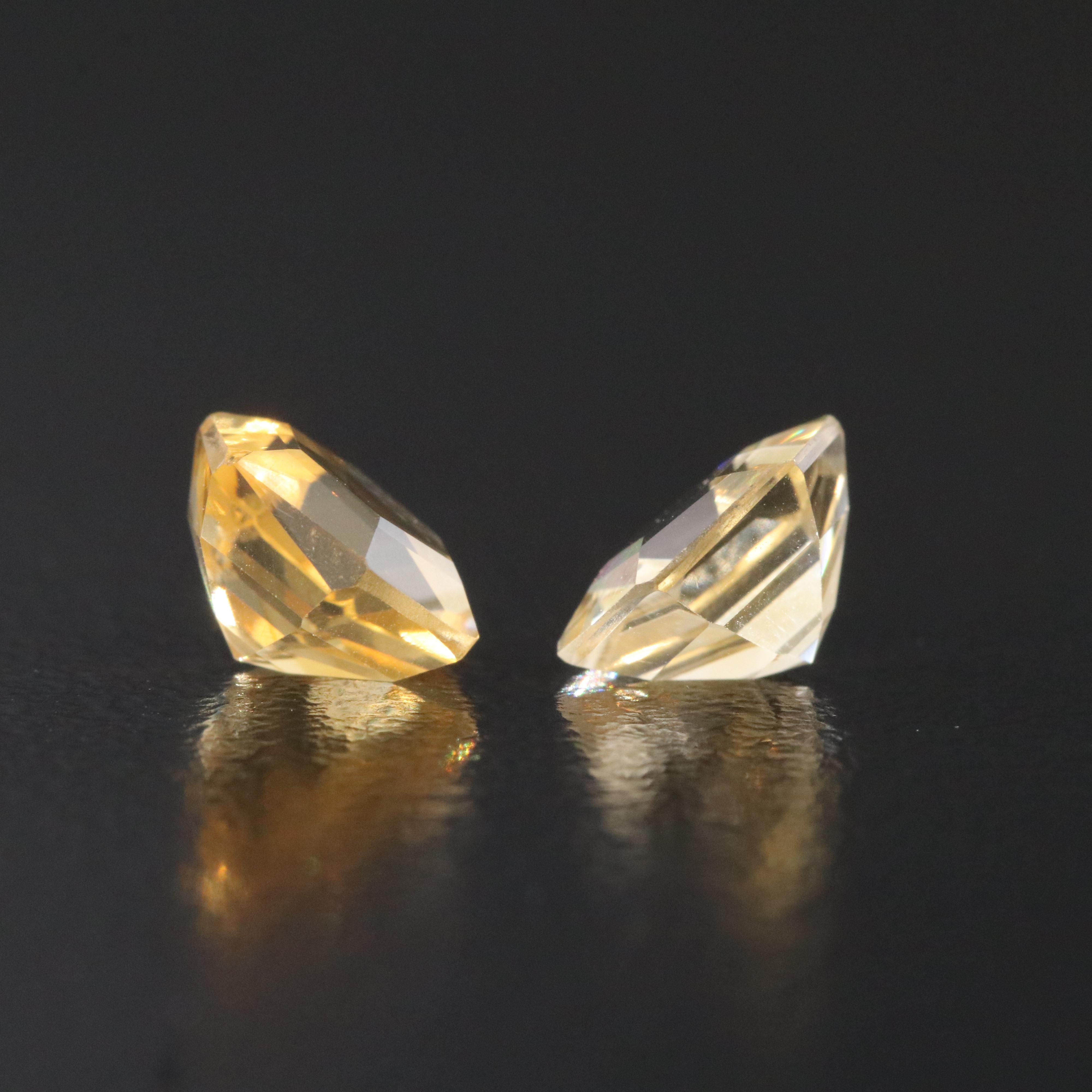 Loose 2.74 CTW Citrine Pair