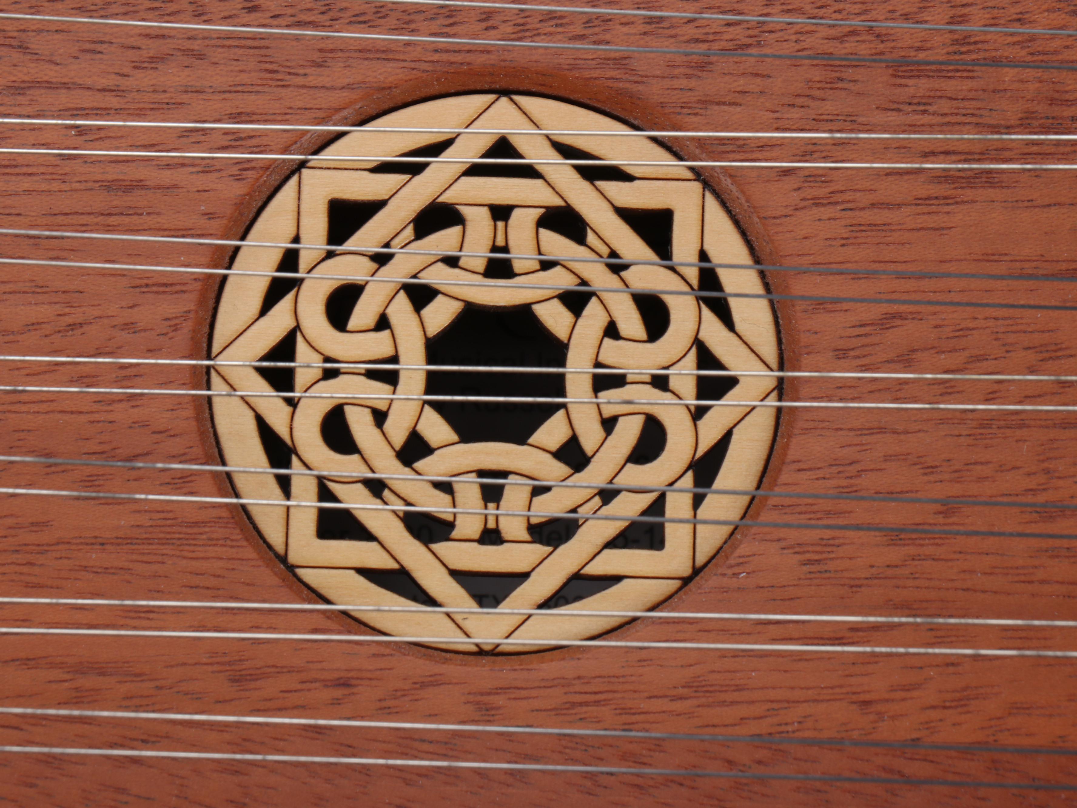 Master Works Wood Hammered Dulcimer with Stand