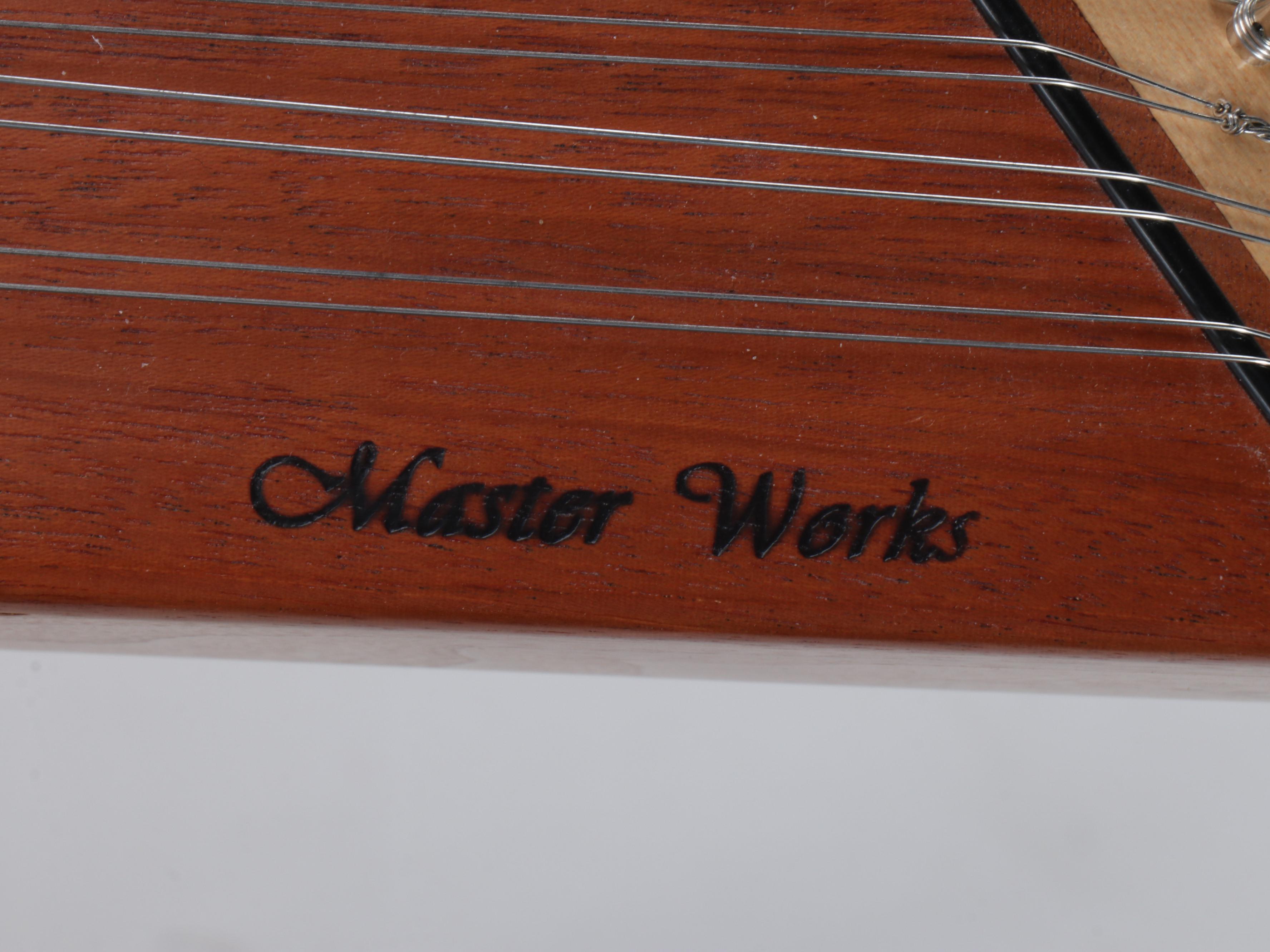 Master Works Wood Hammered Dulcimer with Stand