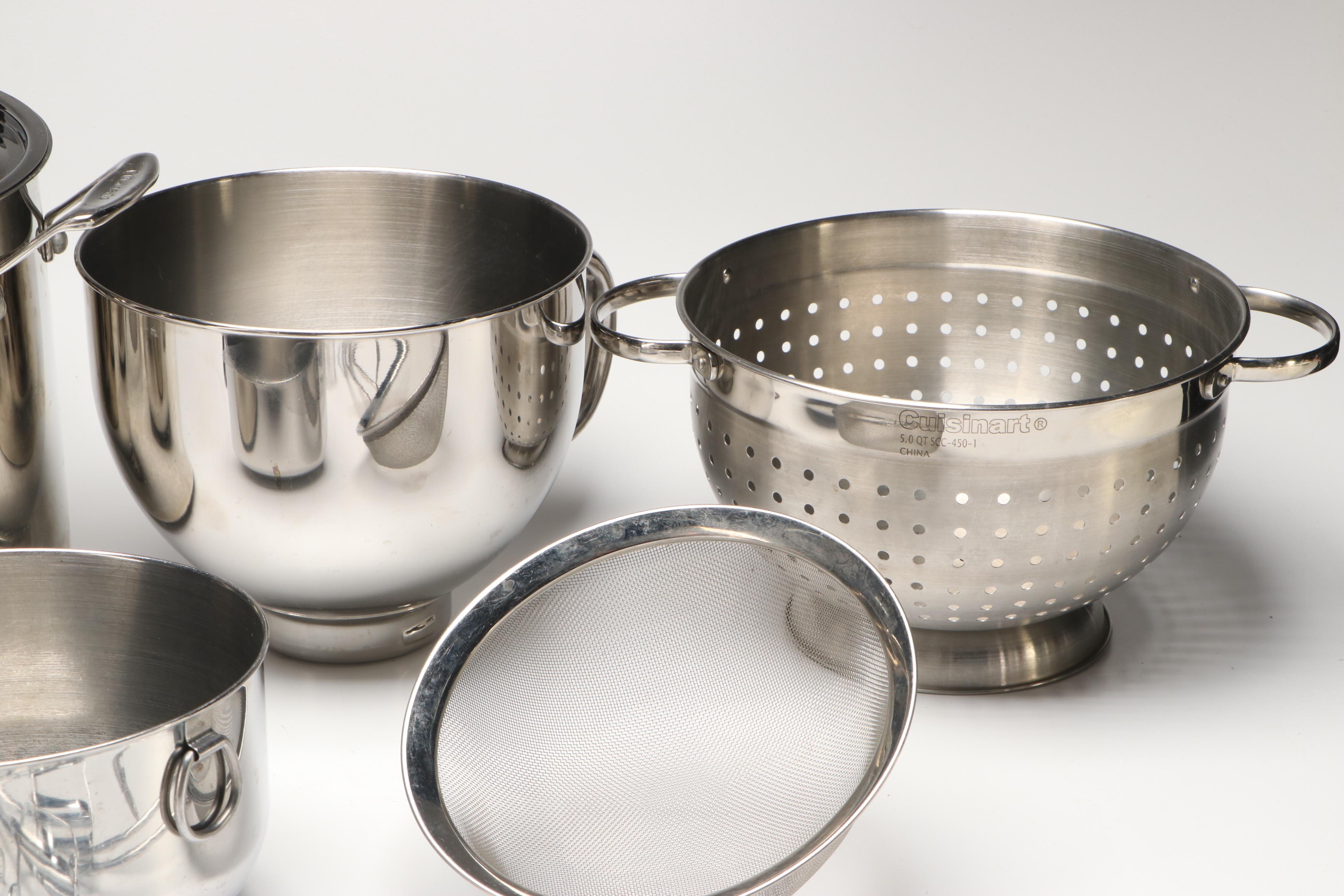 Cuisinart Stainless Steel Stock Pot, Strainer and More Kitchenware